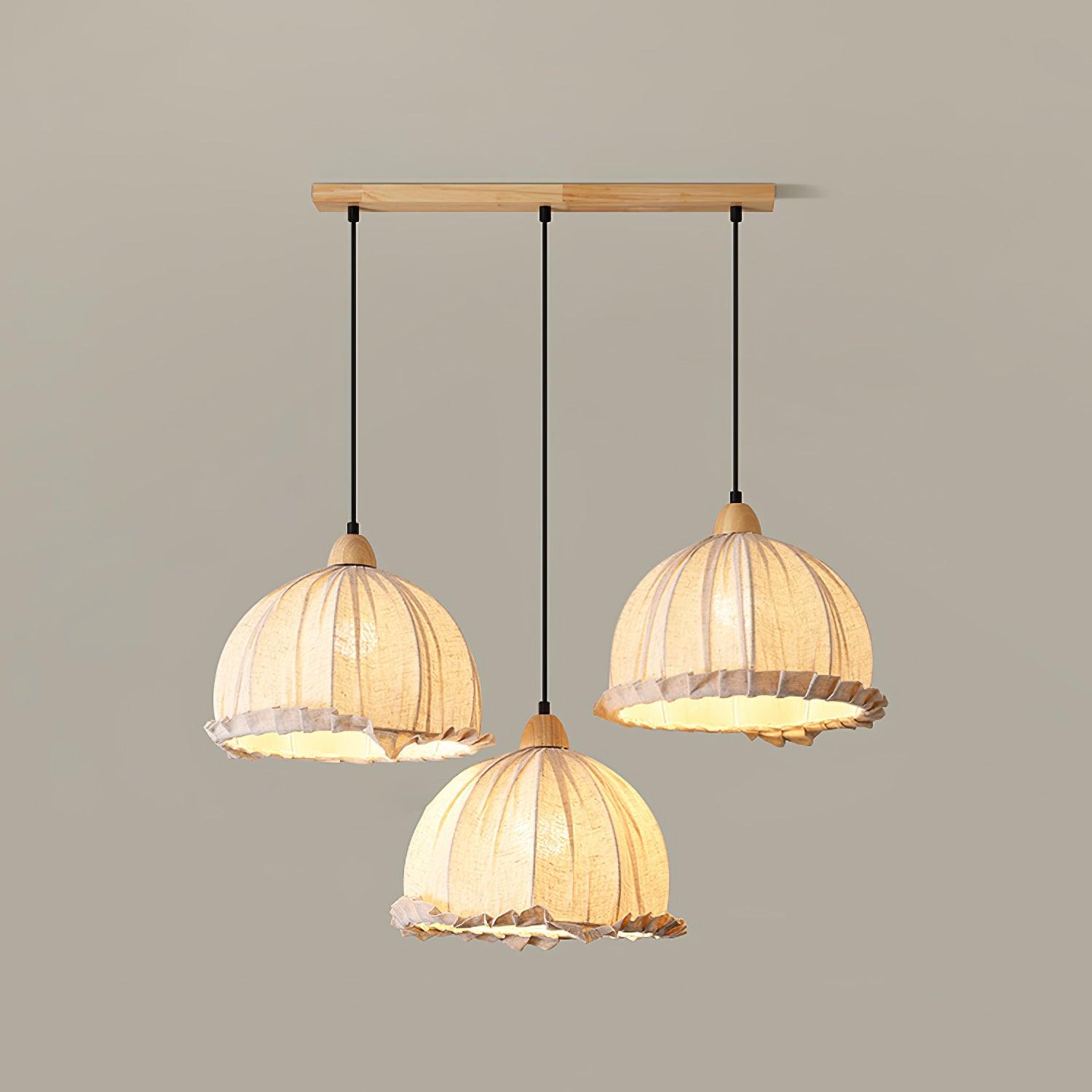 Shell Minimalist Wood Pendant Lamp