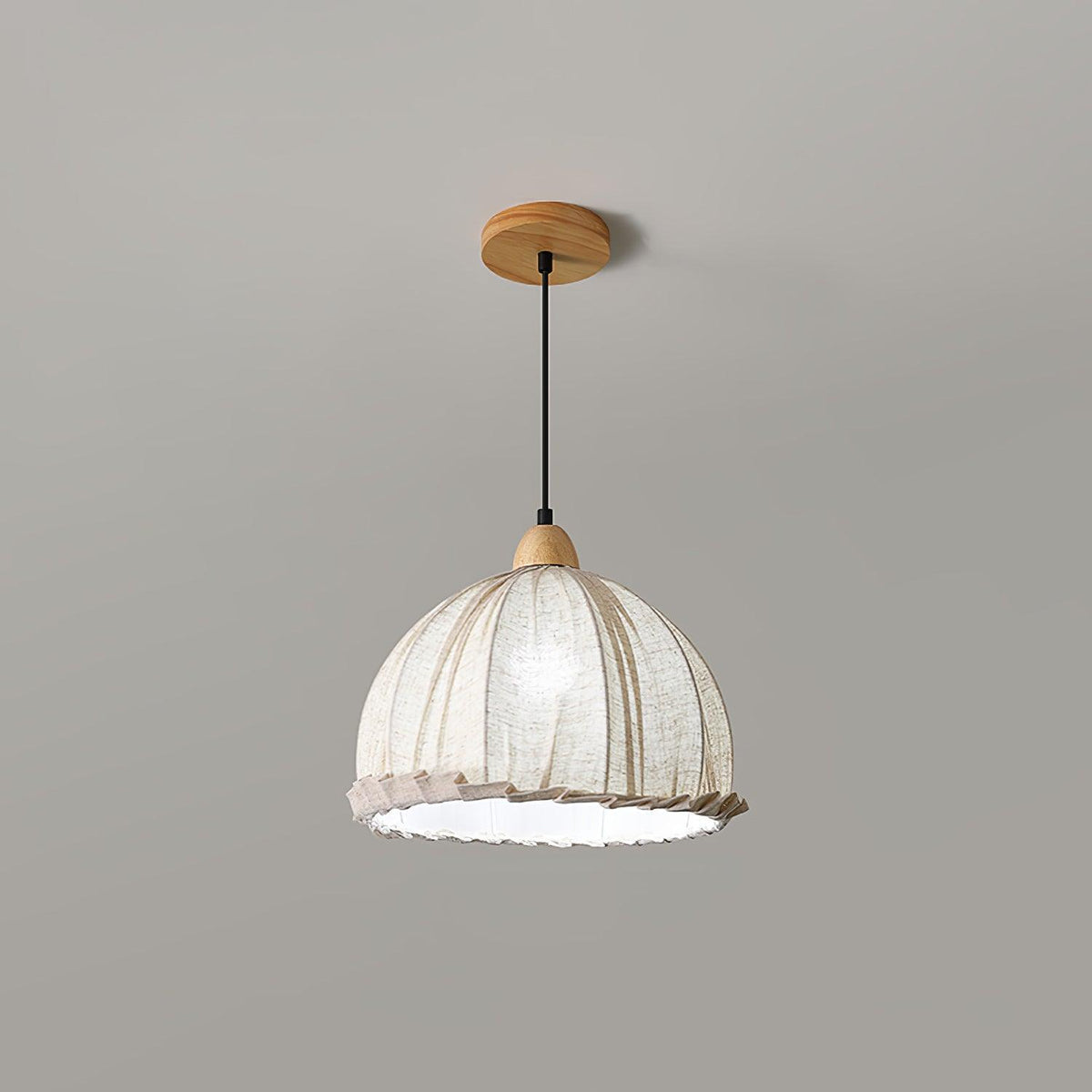 Shell Minimalist Wood Pendant Lamp