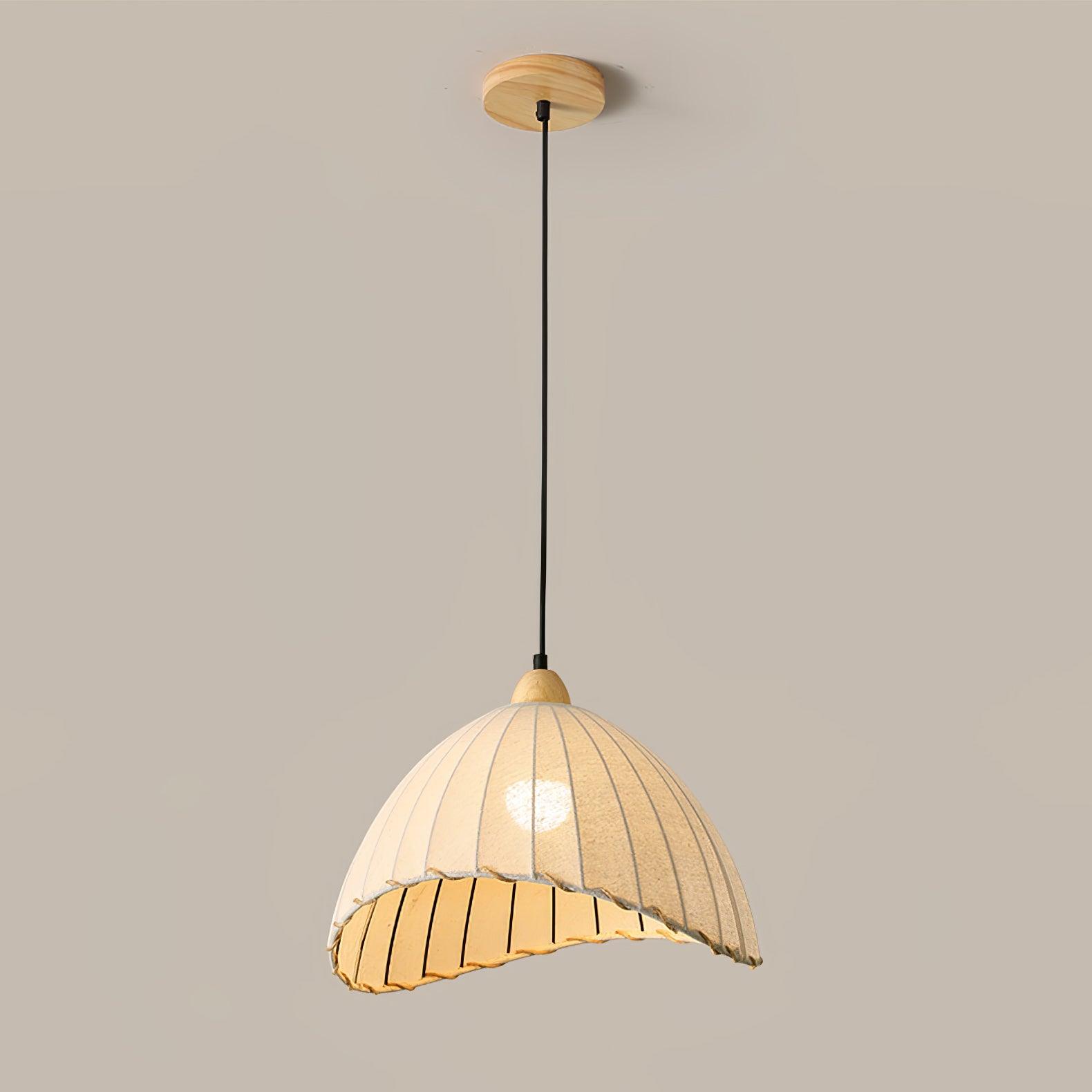 Shell Minimalist Wood Pendant Lamp