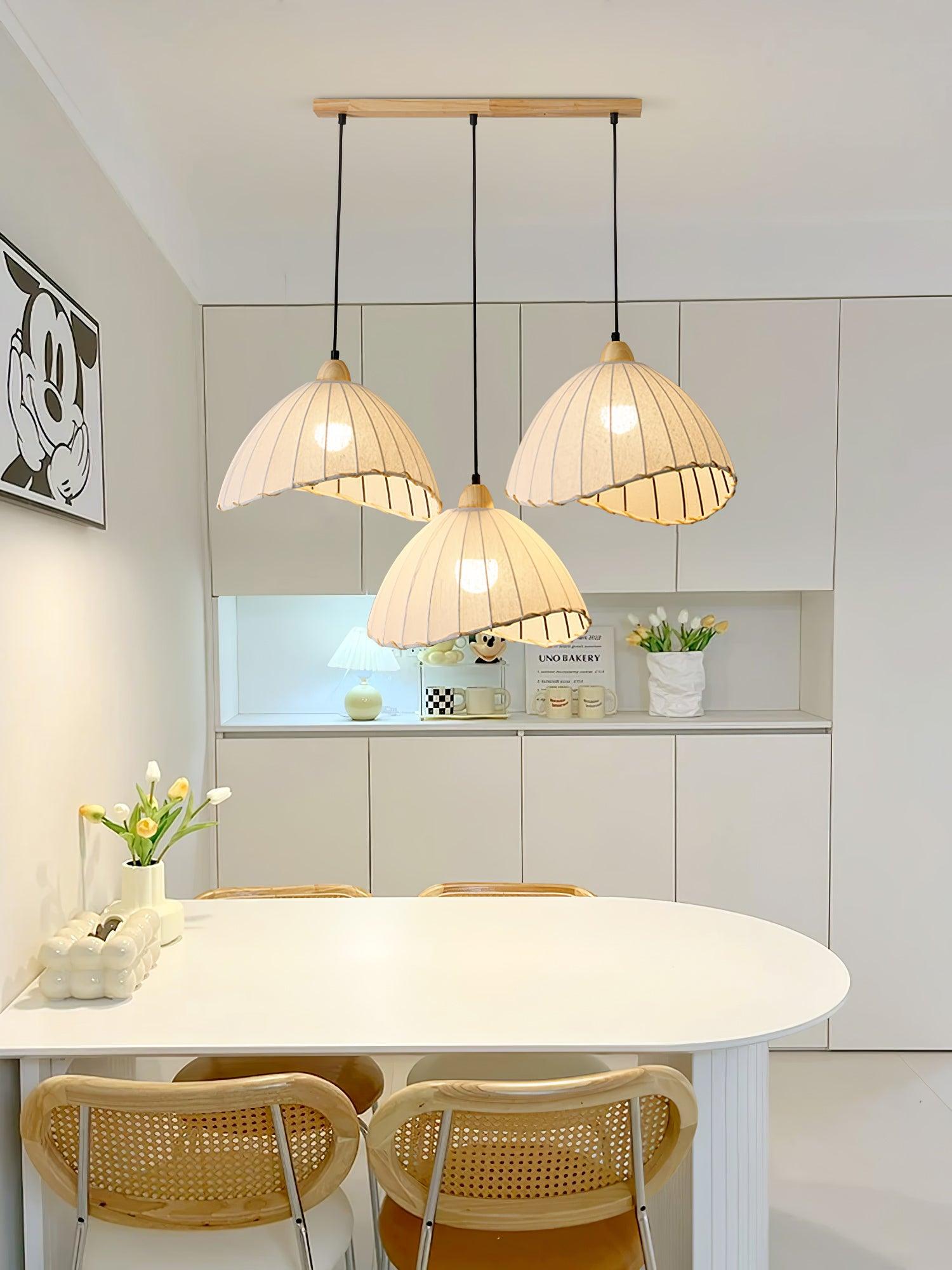 Shell Minimalist Wood Pendant Lamp