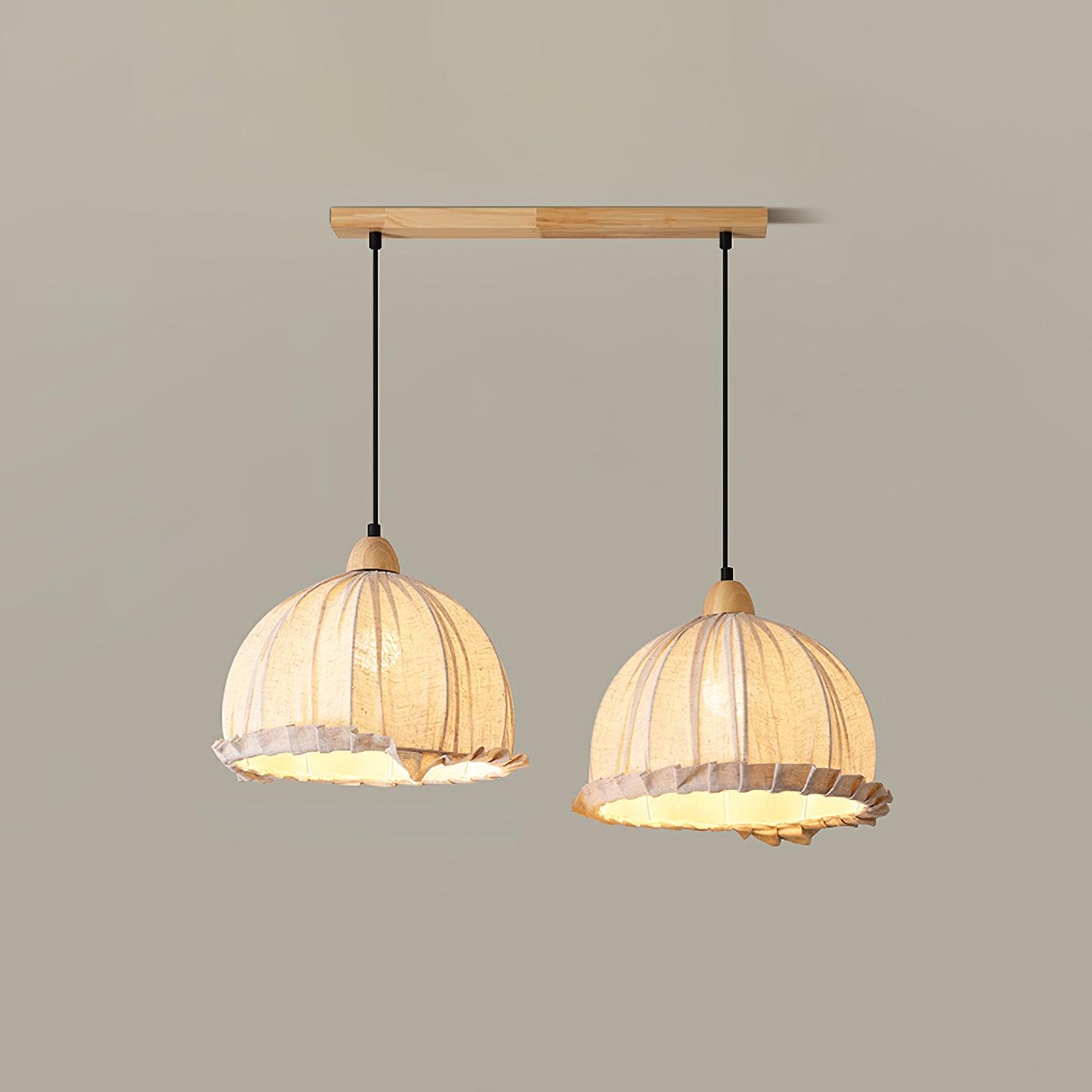 Shell Minimalist Wood Pendant Lamp