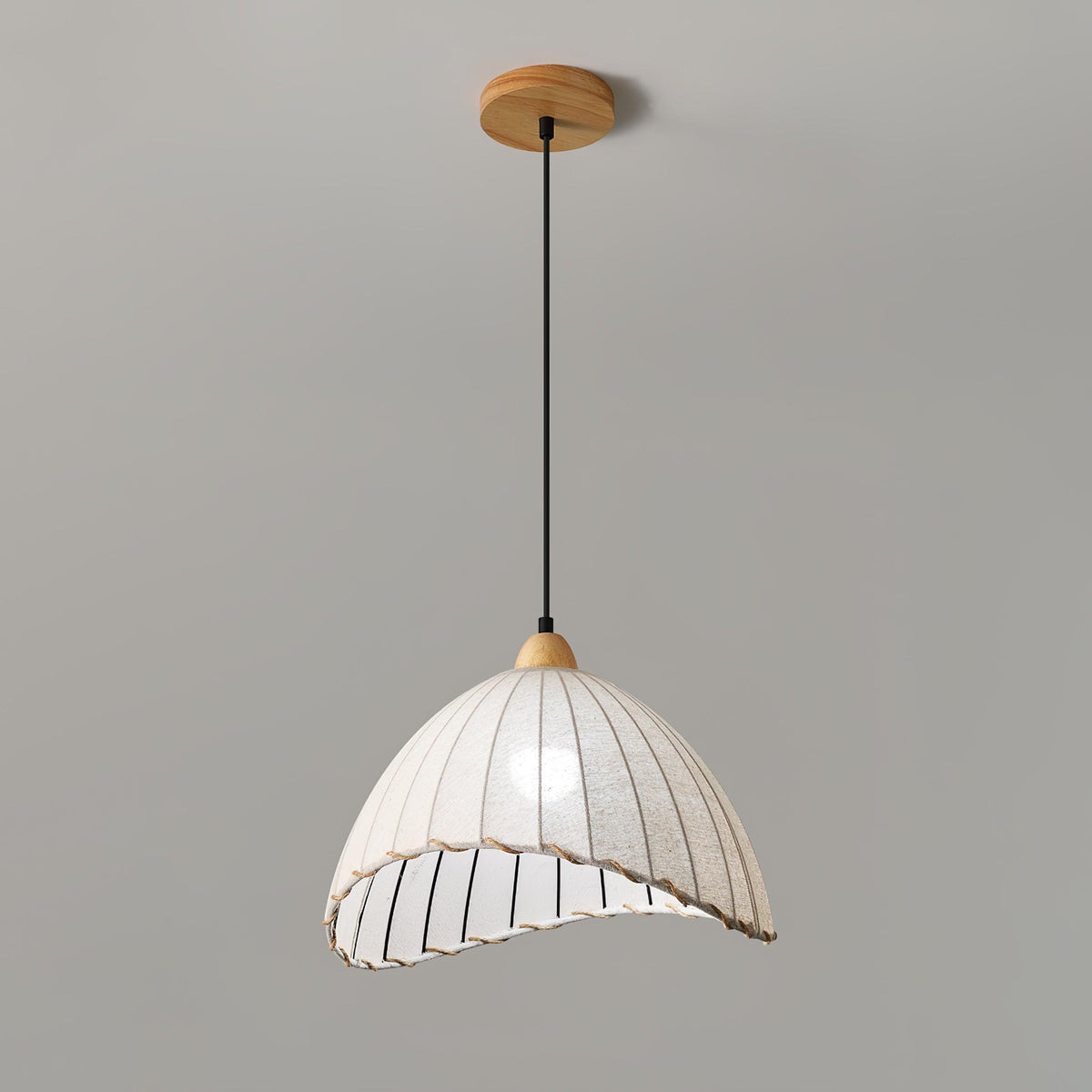 Shell Minimalist Wood Pendant Lamp