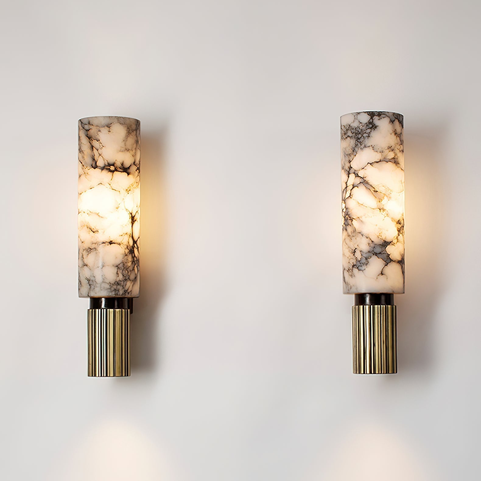 Olnoreth Modern Minimalist Alabaster Wall Lamp - Neutral Decor
