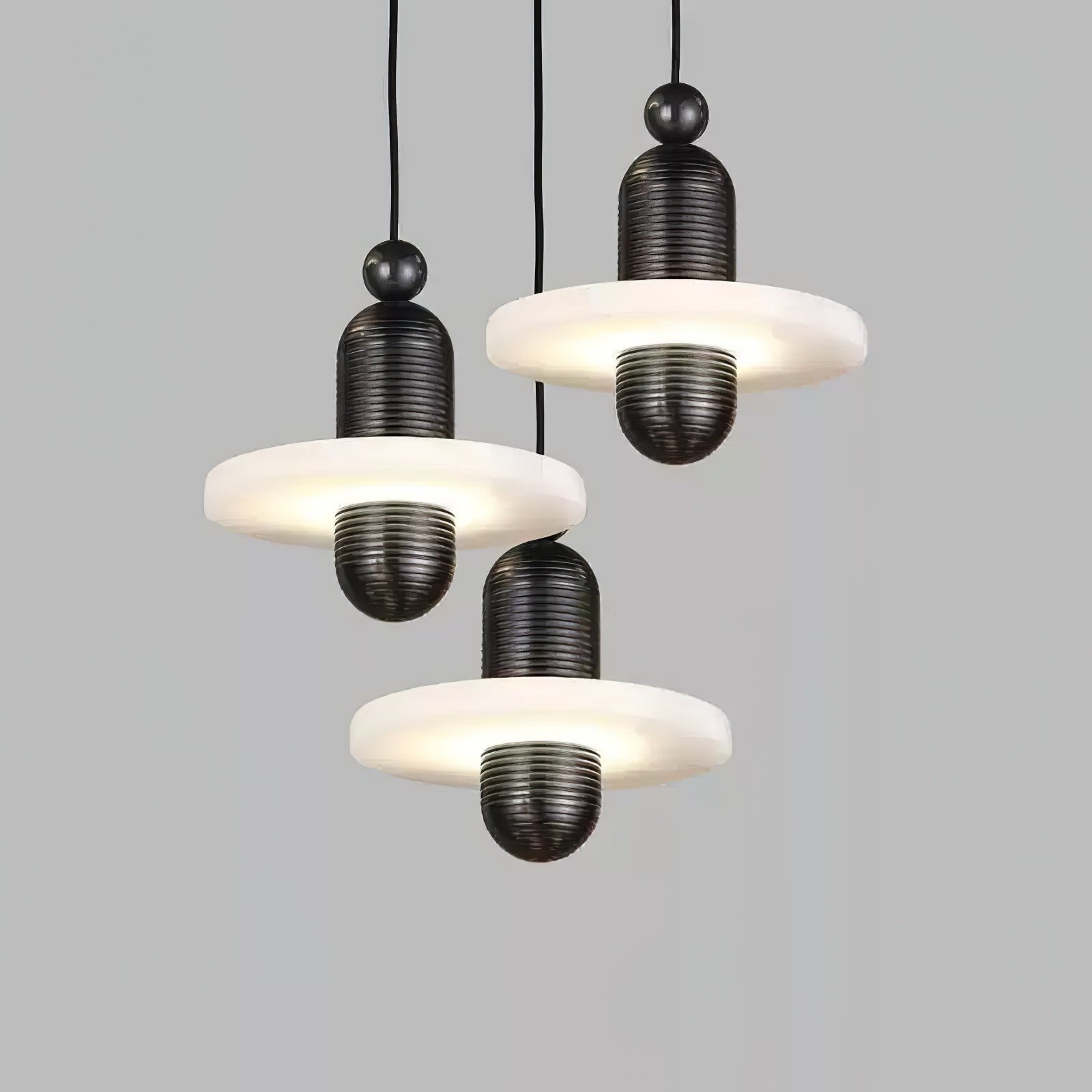 Avenirina Brushed Brass Alabaster Pendant Light