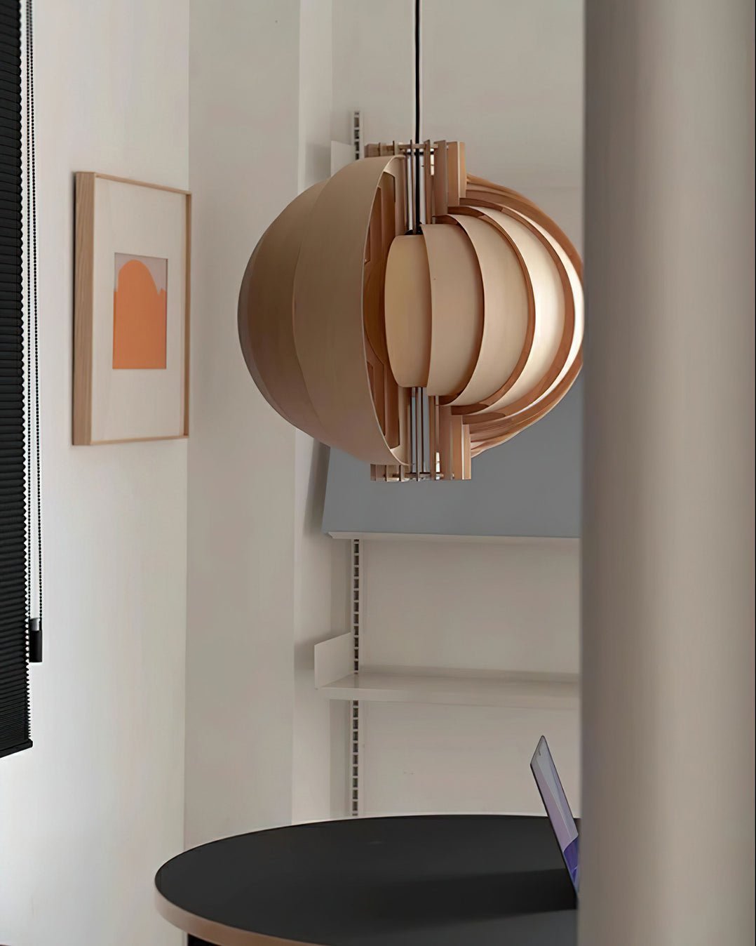 Ivraeus Premium Elegance Ring Wood Pendant Light