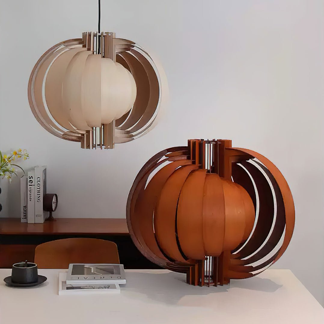 Ivraeus Premium Elegance Ring Wood Pendant Light
