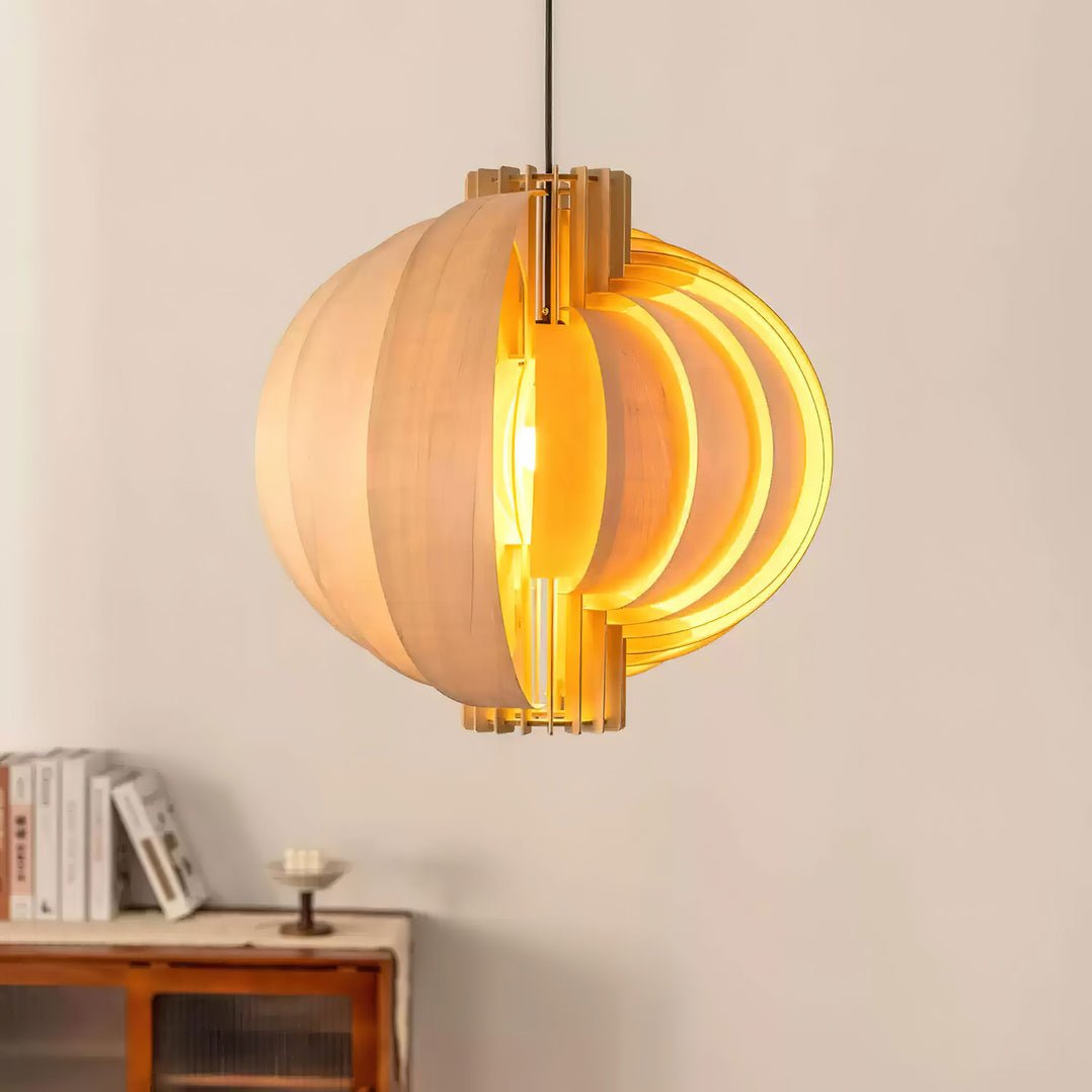 Ivraeus Premium Elegance Ring Wood Pendant Light