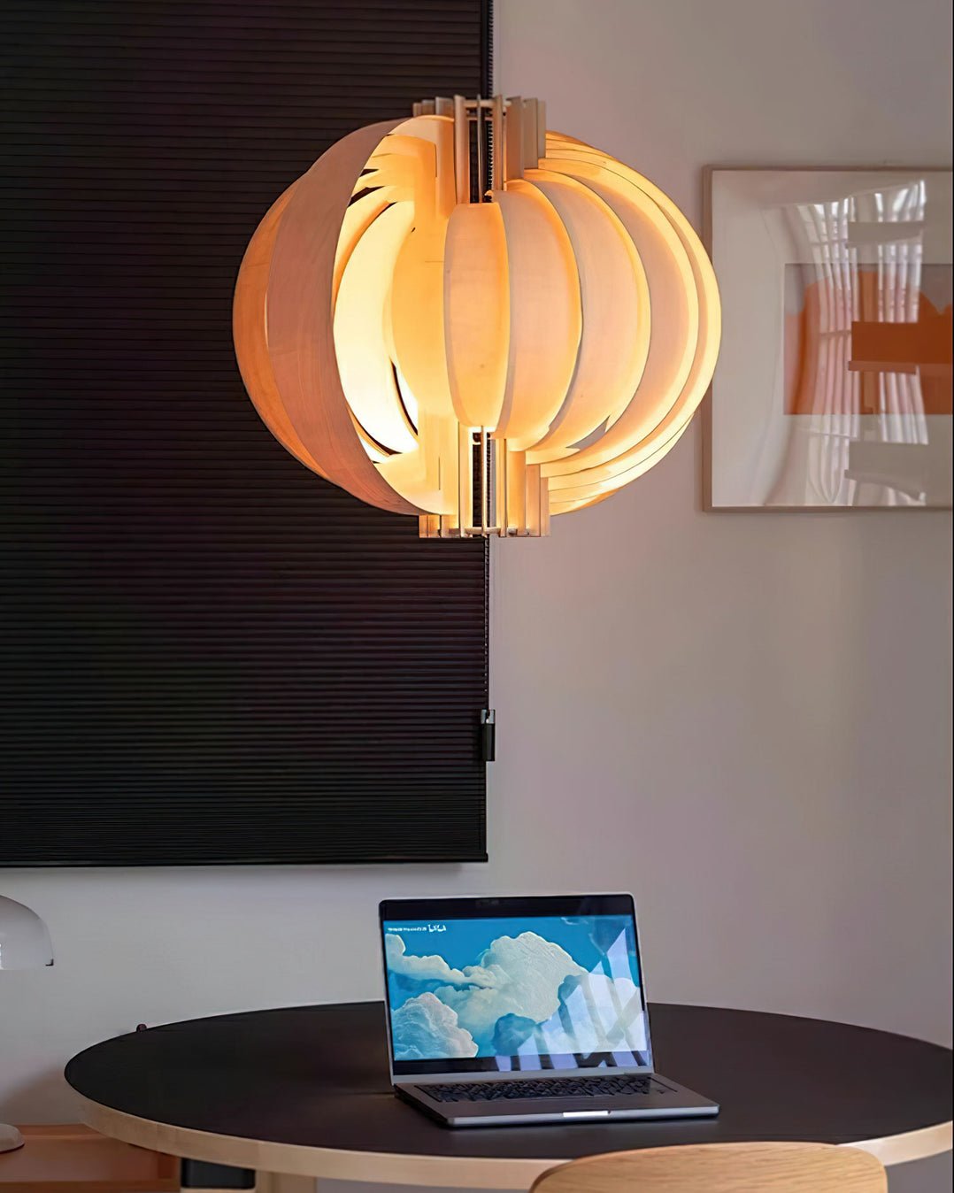 Ivraeus Premium Elegance Ring Wood Pendant Light