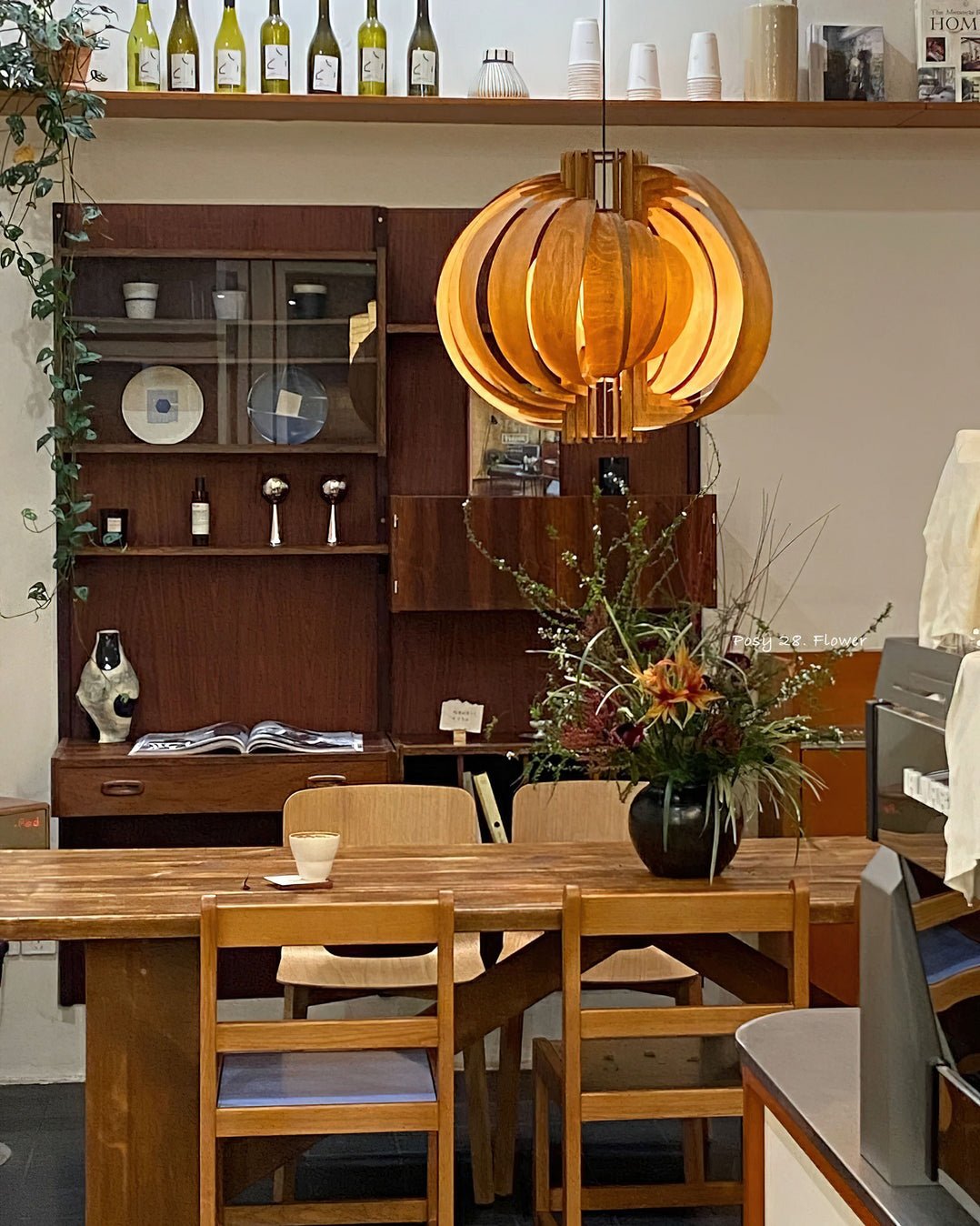 Ivraeus Premium Elegance Ring Wood Pendant Light