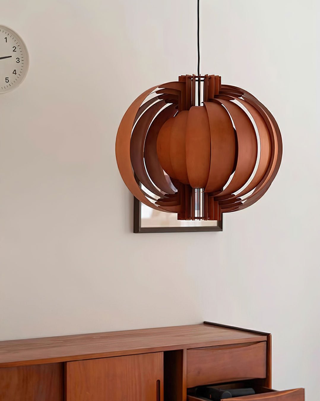 Ivraeus Premium Elegance Ring Wood Pendant Light
