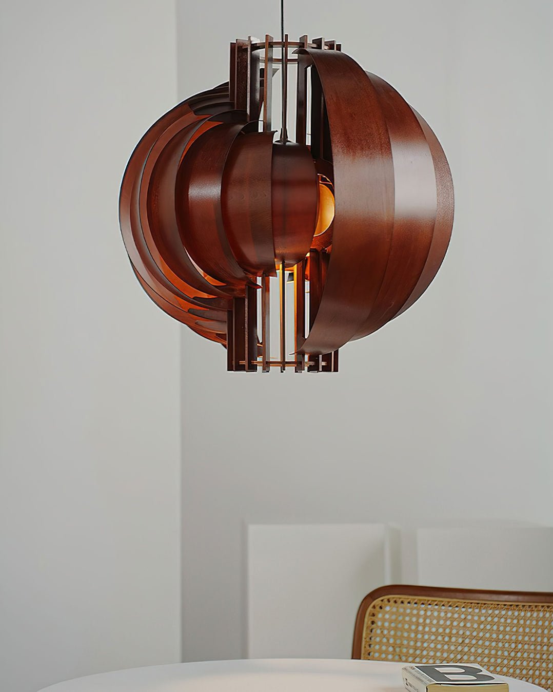 Ivraeus Premium Elegance Ring Wood Pendant Light