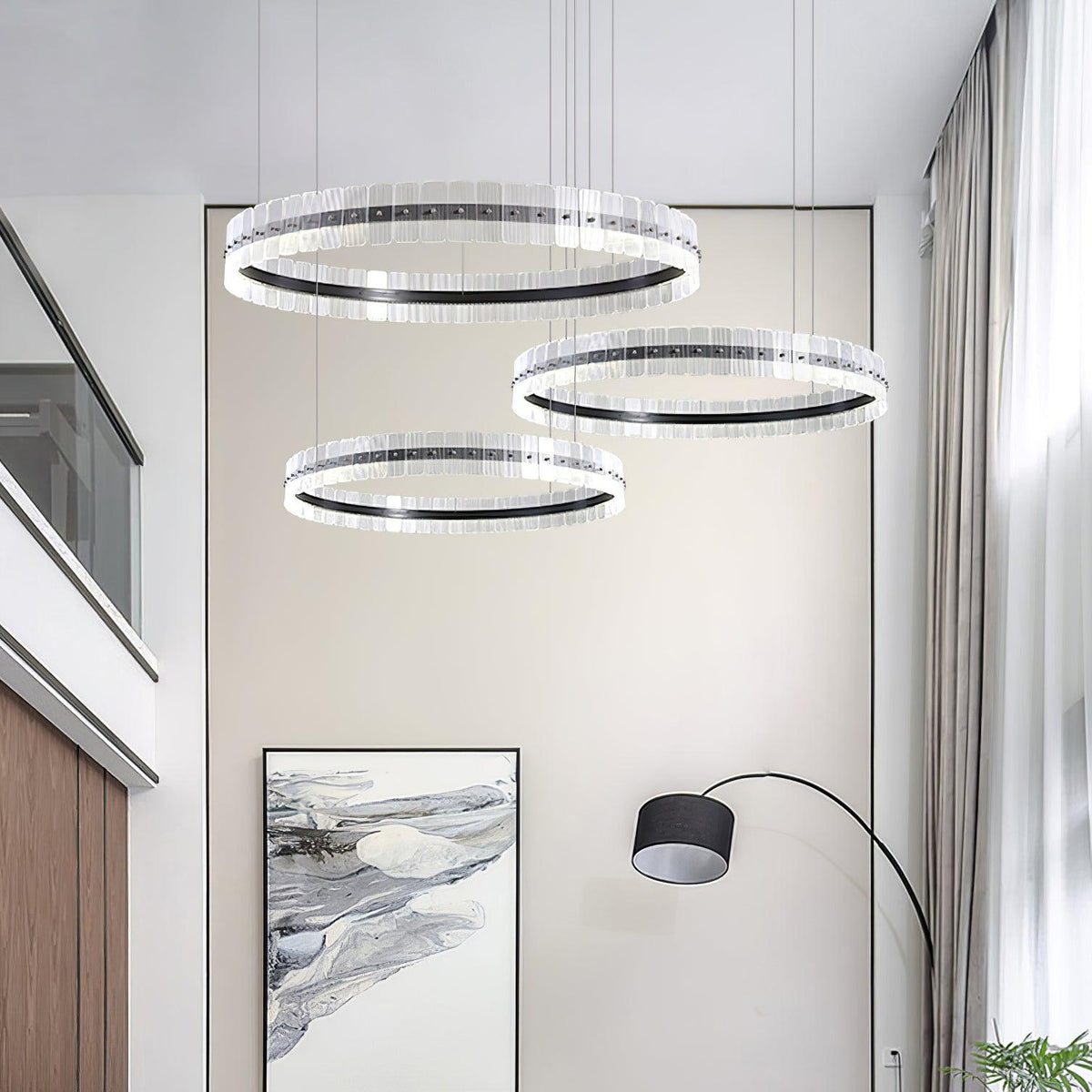 Kynell Chandelier Saturno LED with Acrylic Blocks