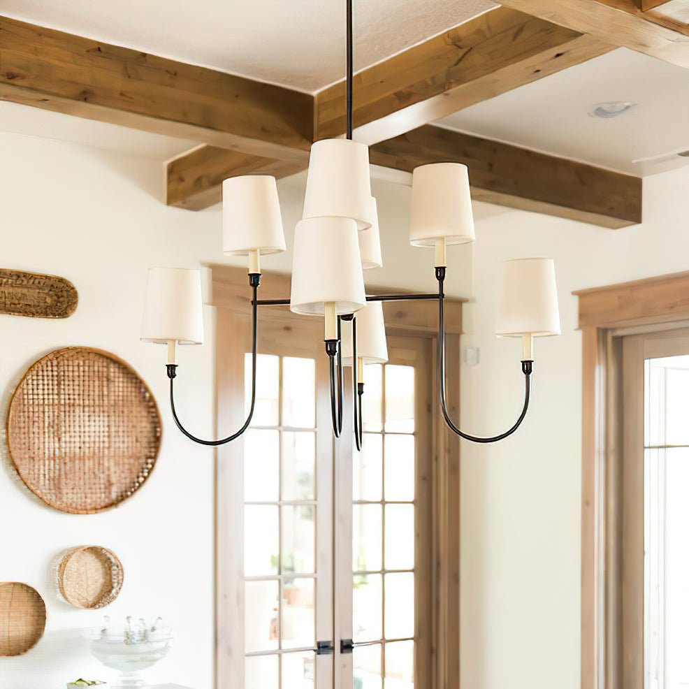 Orianine Chandelier Vendome Brass White Shade