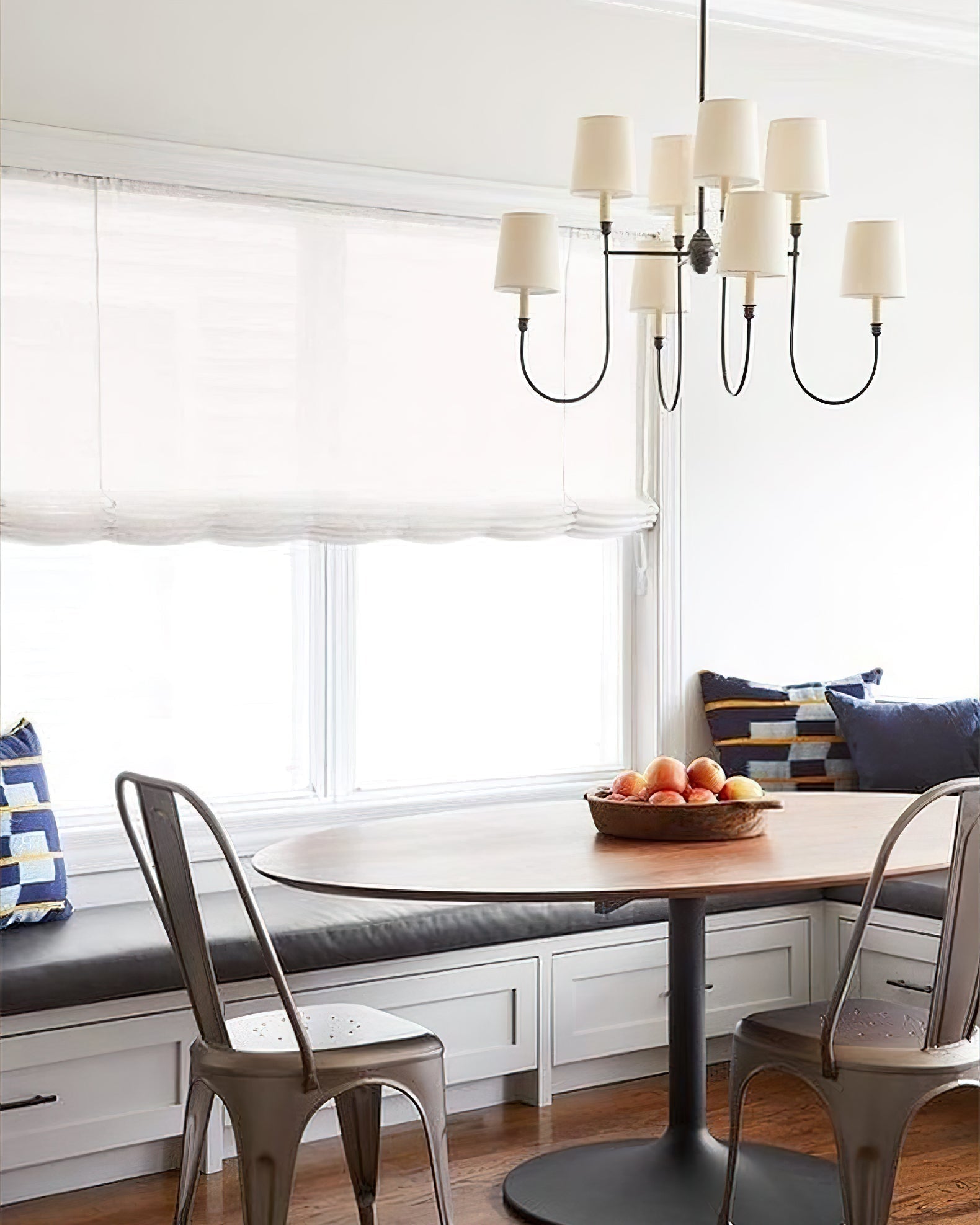 Orianine Chandelier Vendome Brass White Shade