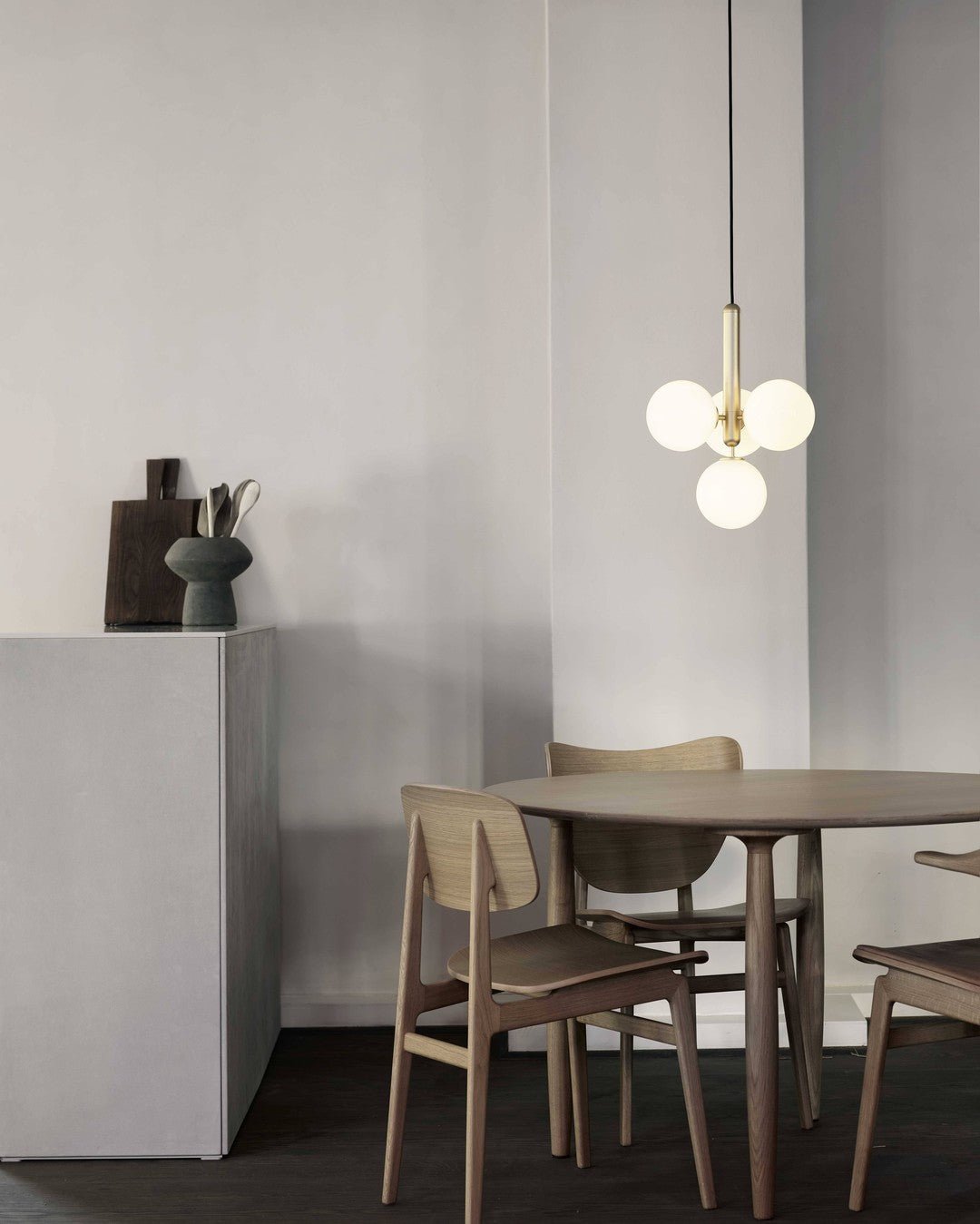 Azorila Modern Minimalist Swag Brass Glass Pendant Light