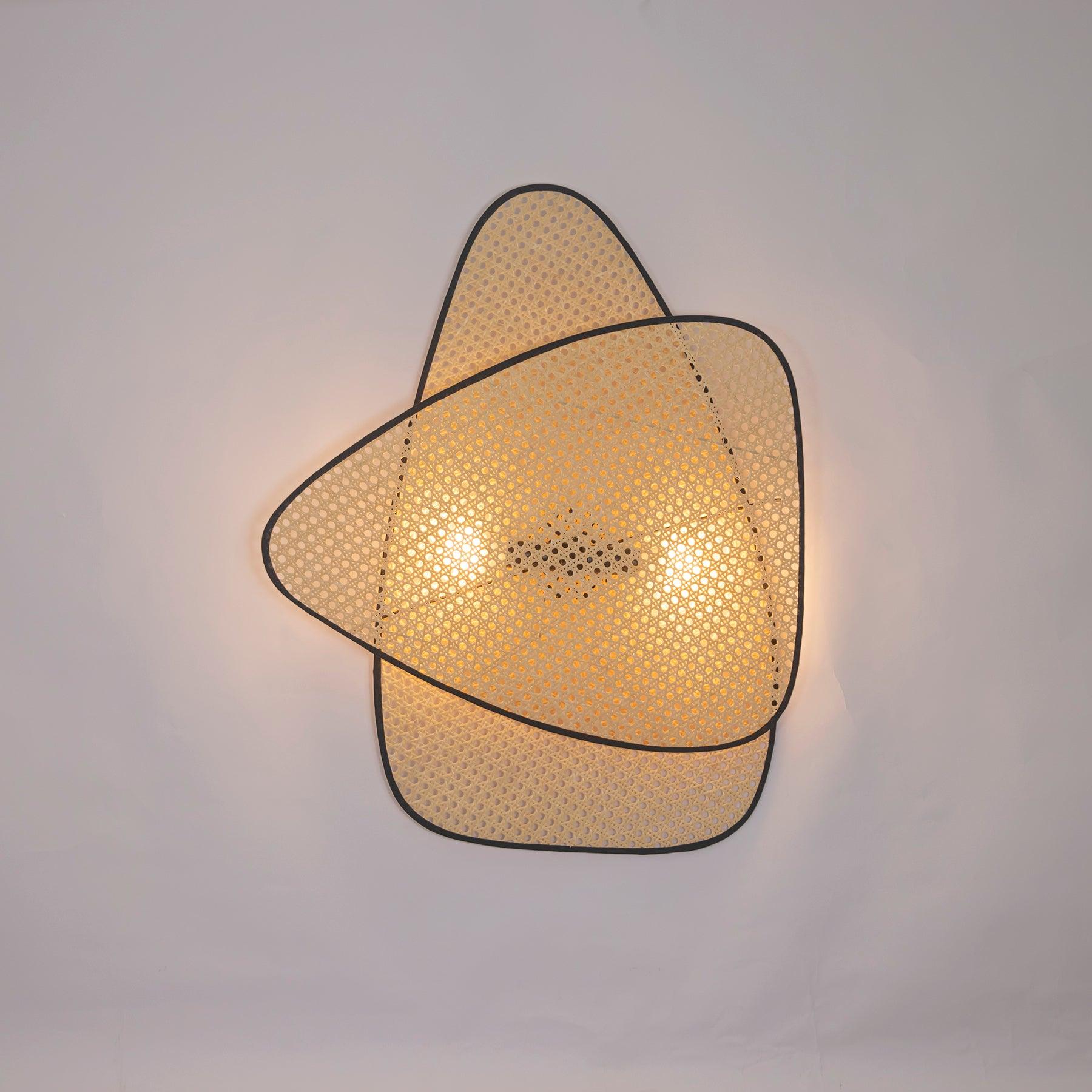 Caneira Art Natural Cannage Bamboo Sconce Wall lamp