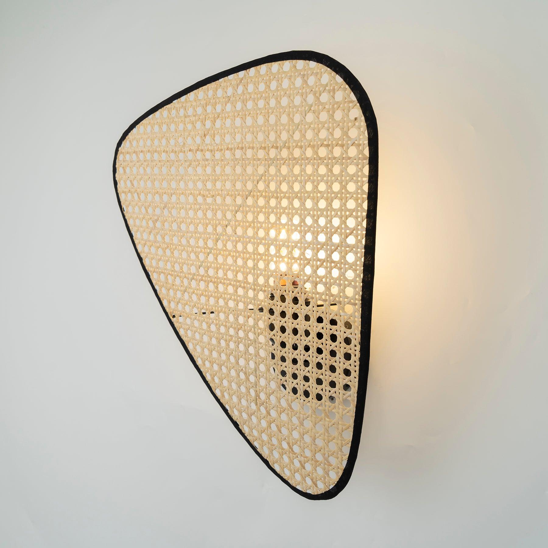 Caneira Art Natural Cannage Bamboo Sconce Wall lamp