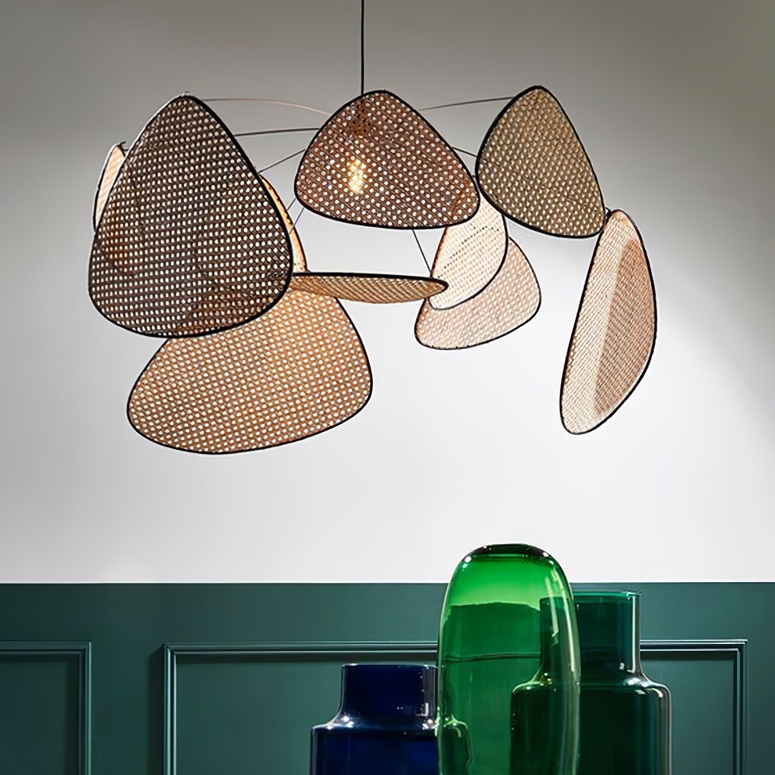 Orelivora Chandelier Screen Cannage Suspension Retro