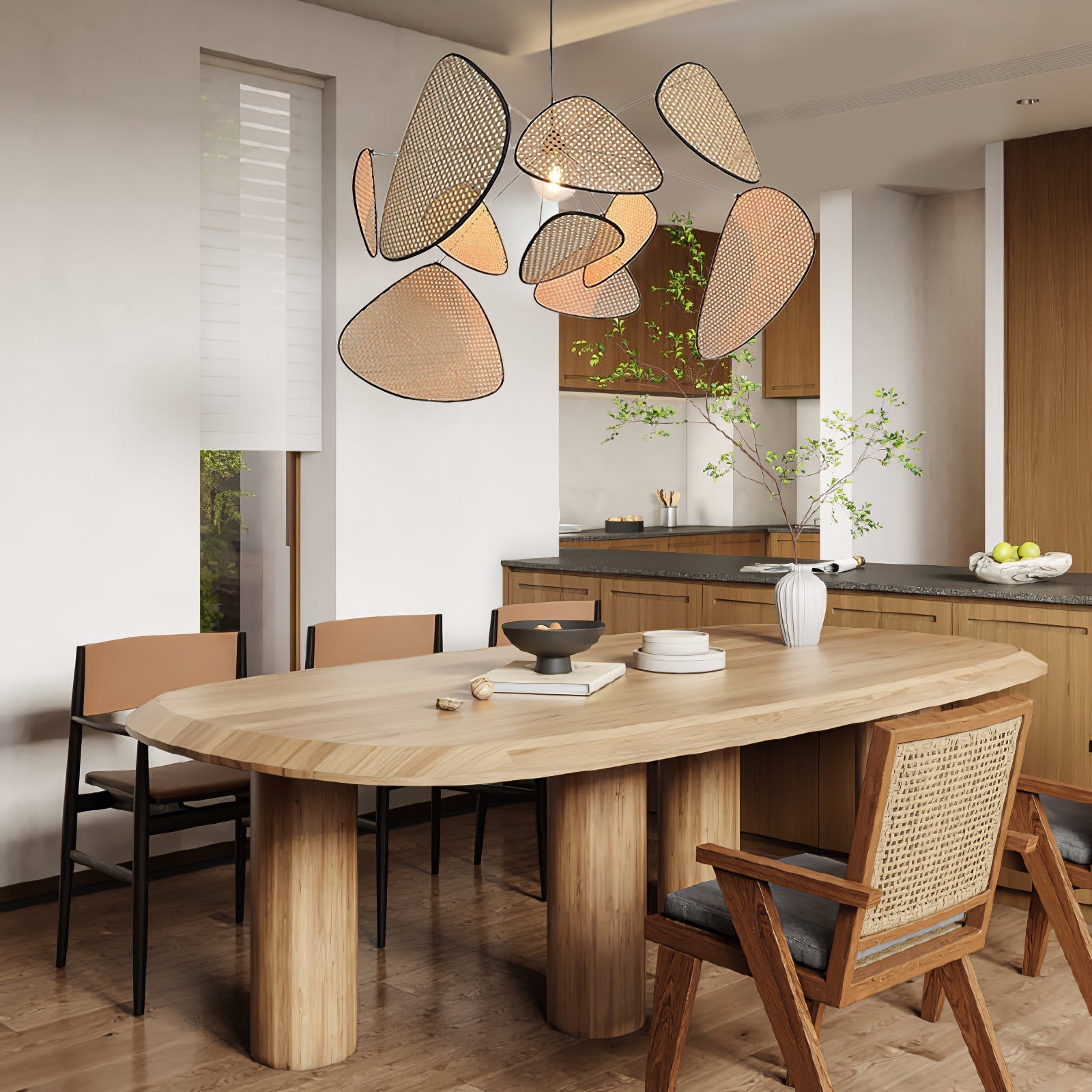 Orelivora Chandelier Screen Cannage Suspension Retro