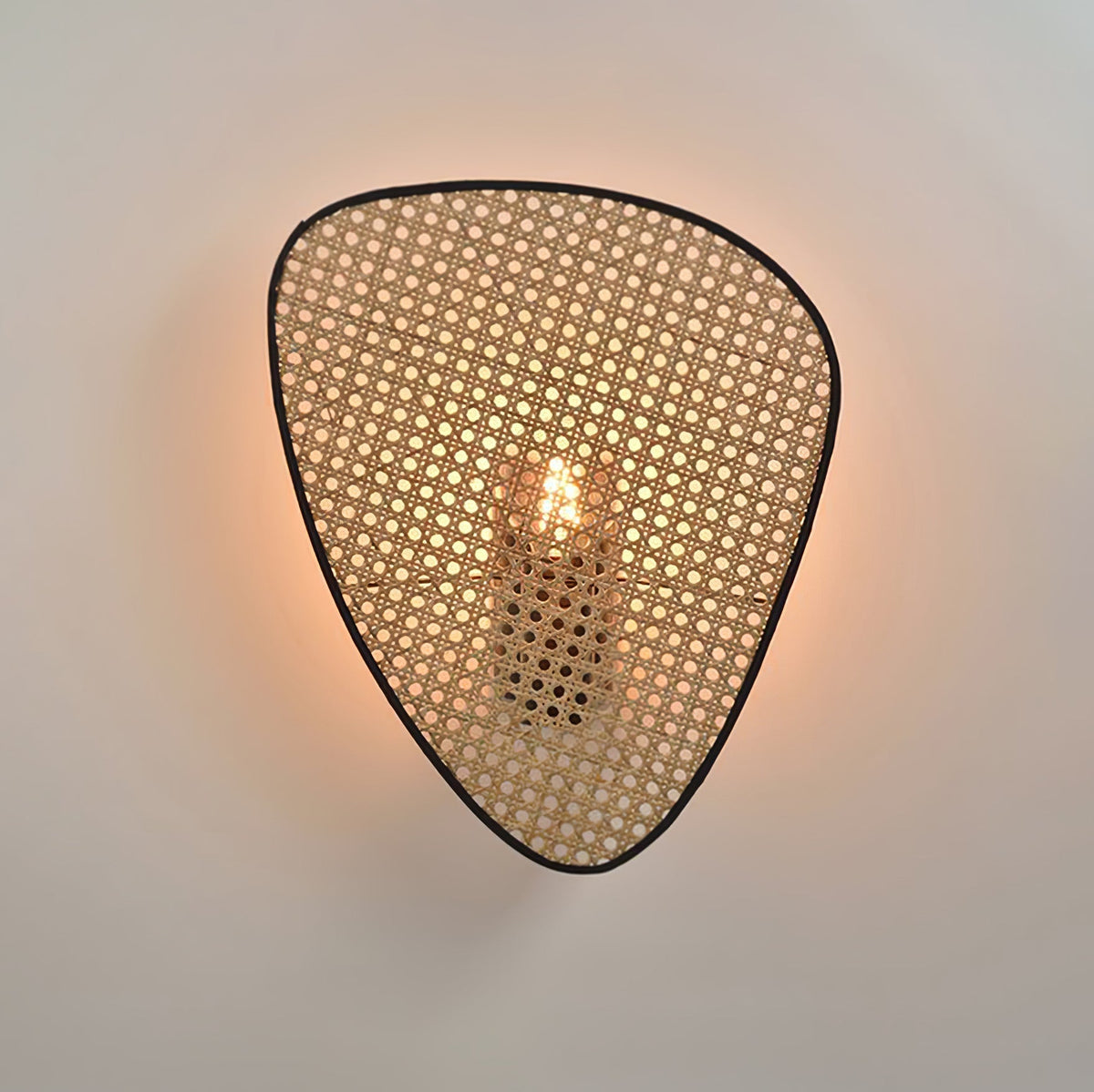 Caneira Art Natural Cannage Bamboo Sconce Wall lamp