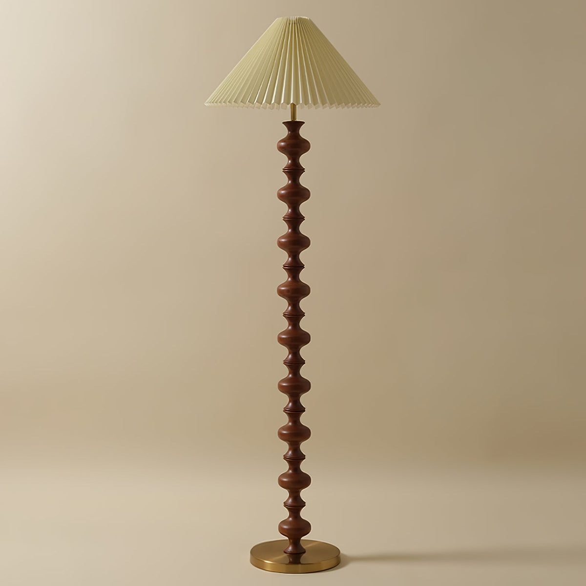 Sylirora Wood Fabric Floor Lamp