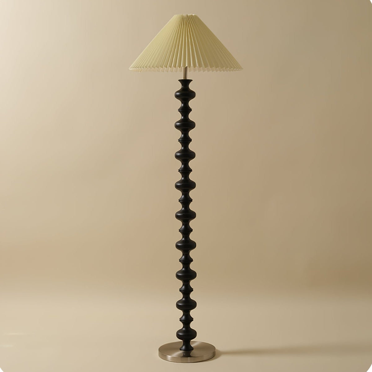 Sylirora Wood Fabric Floor Lamp