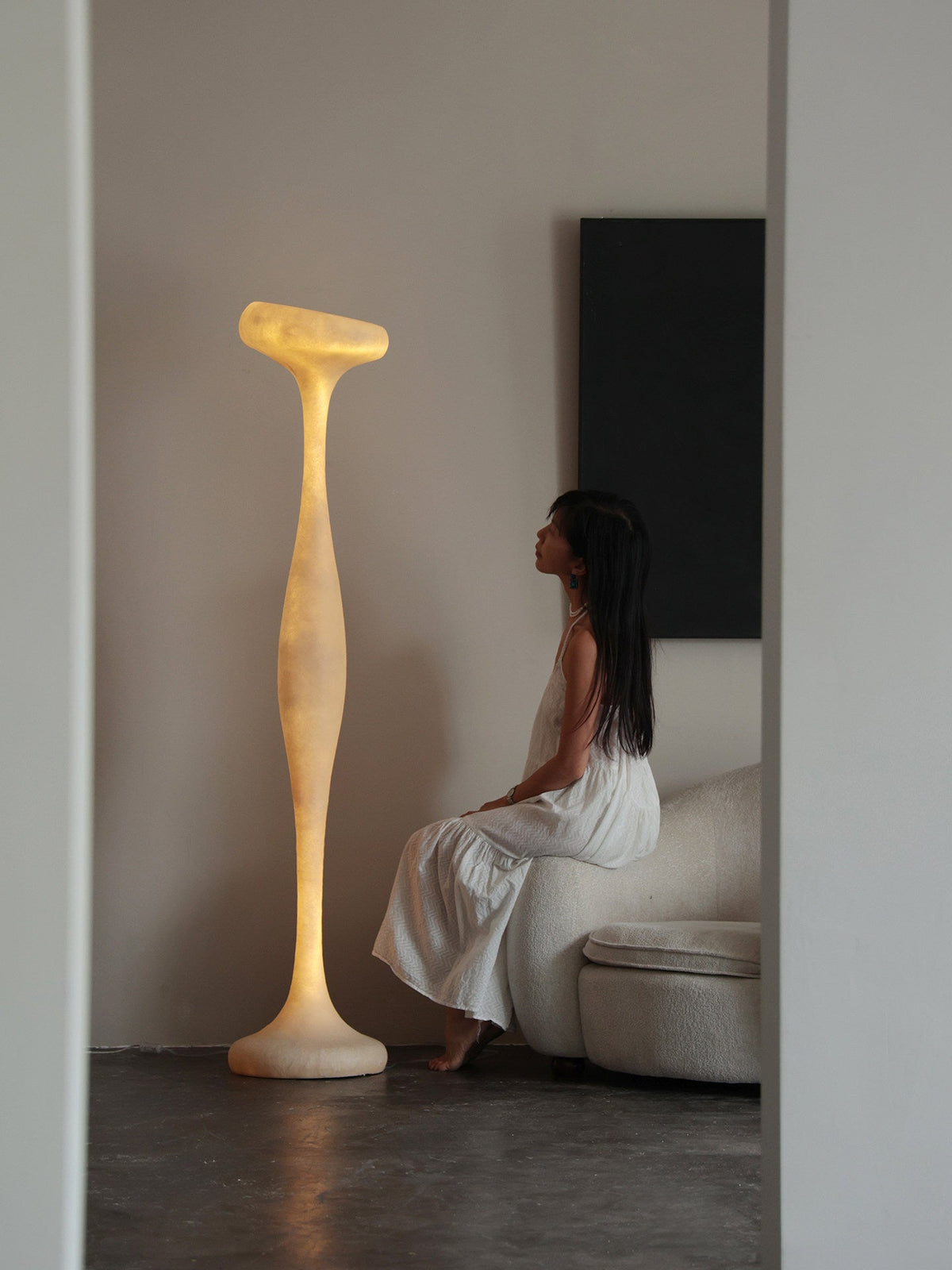 Sorenne Sculptural Tall Floor Lamp