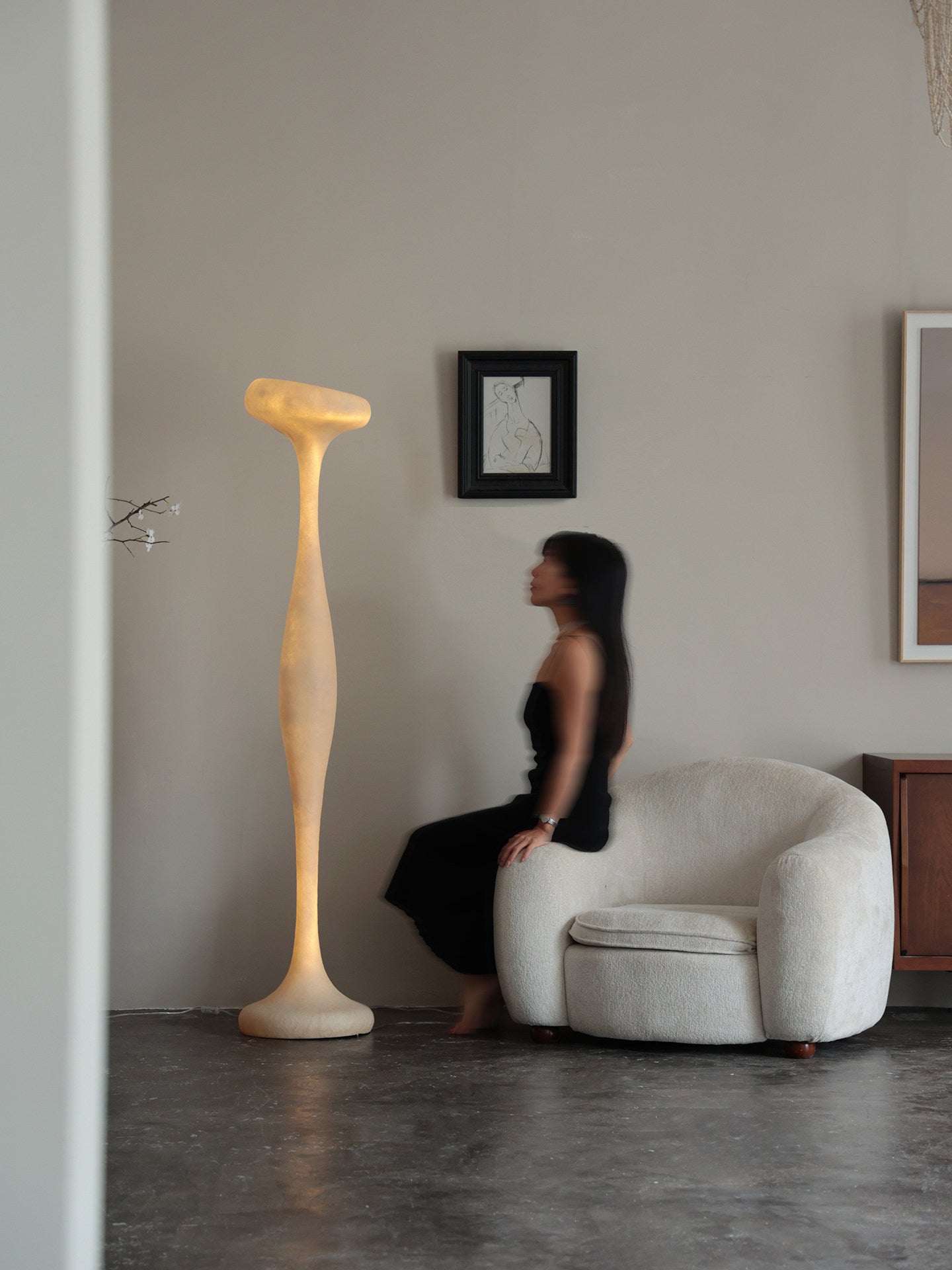 Sorenne Sculptural Tall Floor Lamp