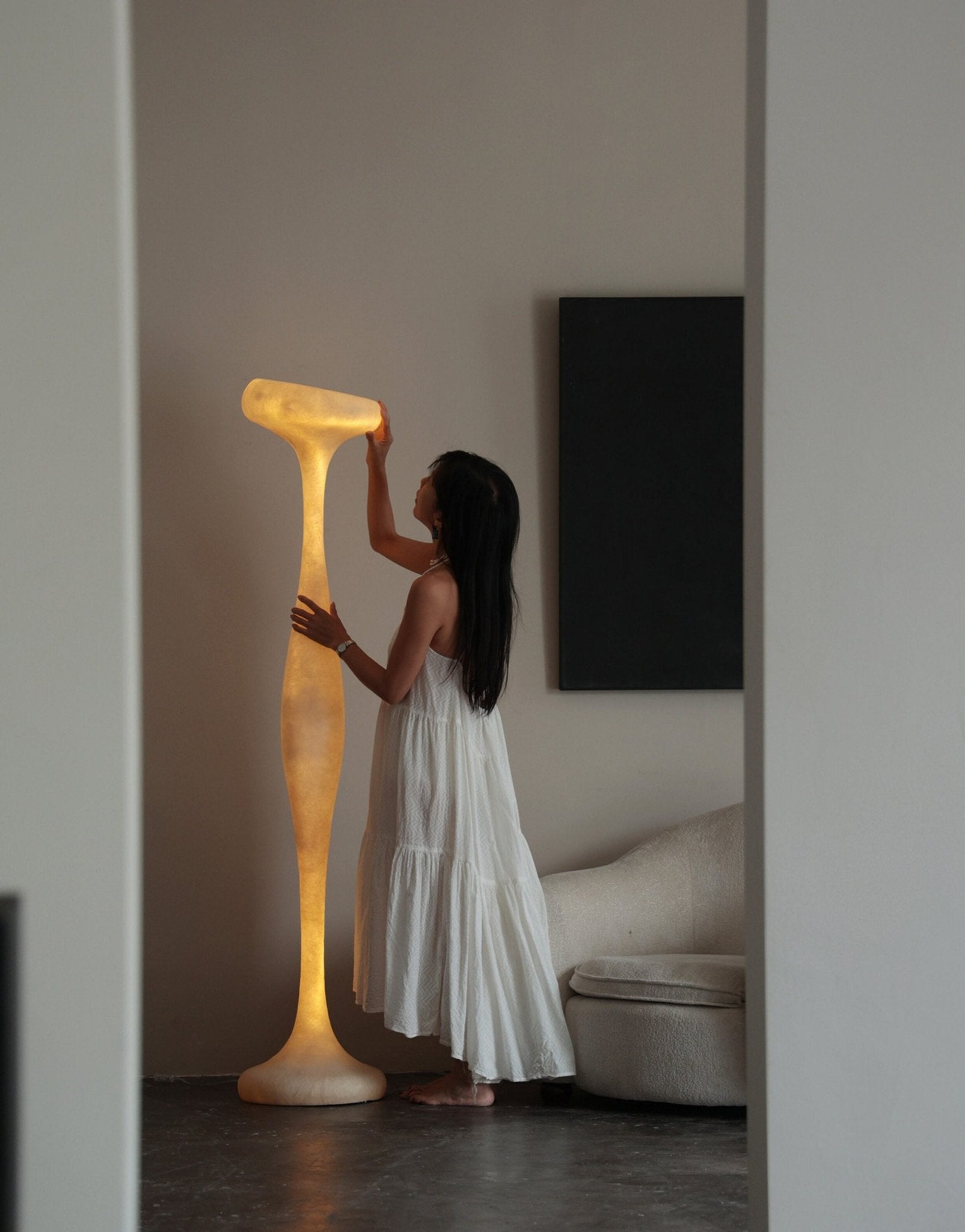 Sorenne Sculptural Tall Floor Lamp