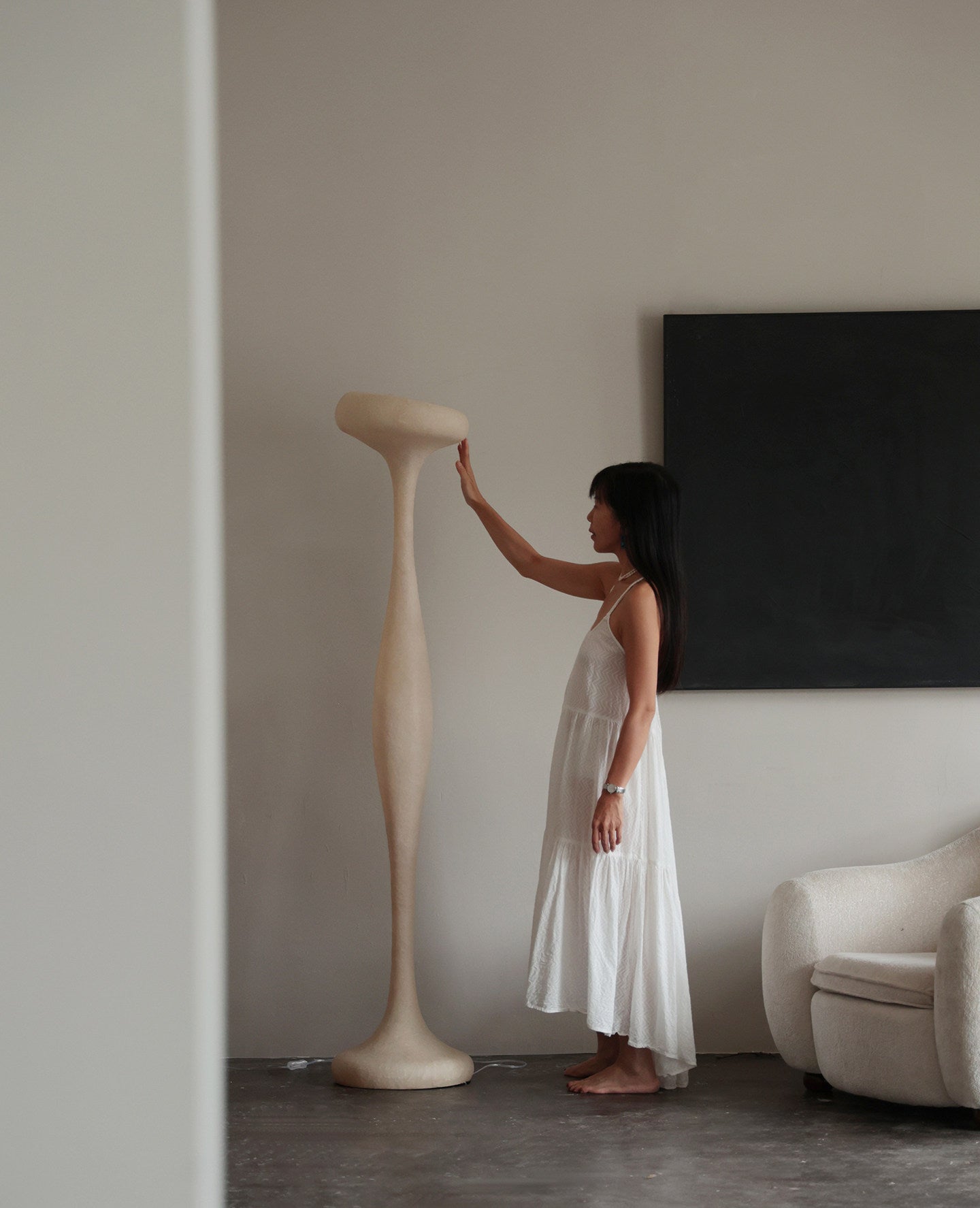 Sorenne Sculptural Tall Floor Lamp