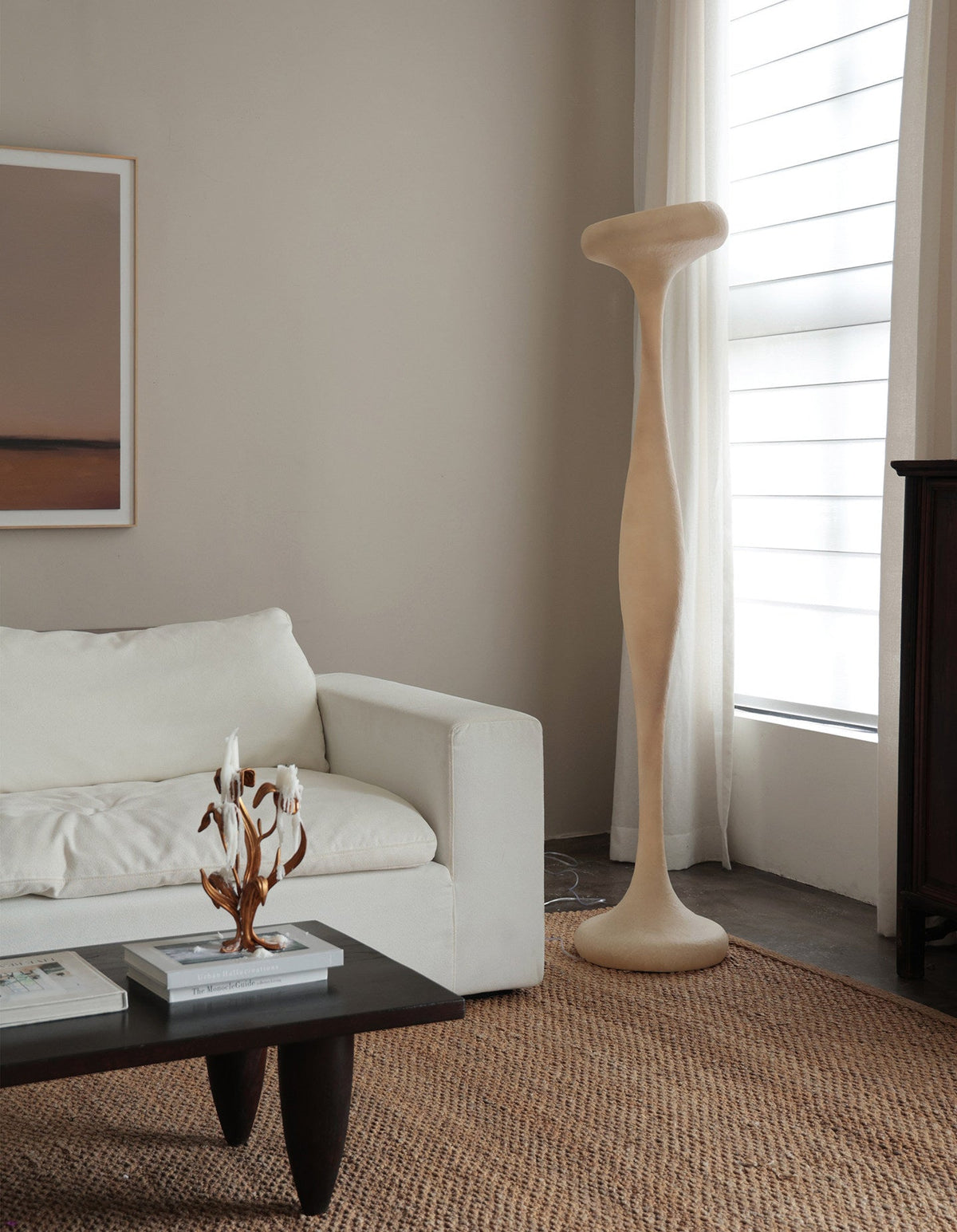 Sorenne Sculptural Tall Floor Lamp