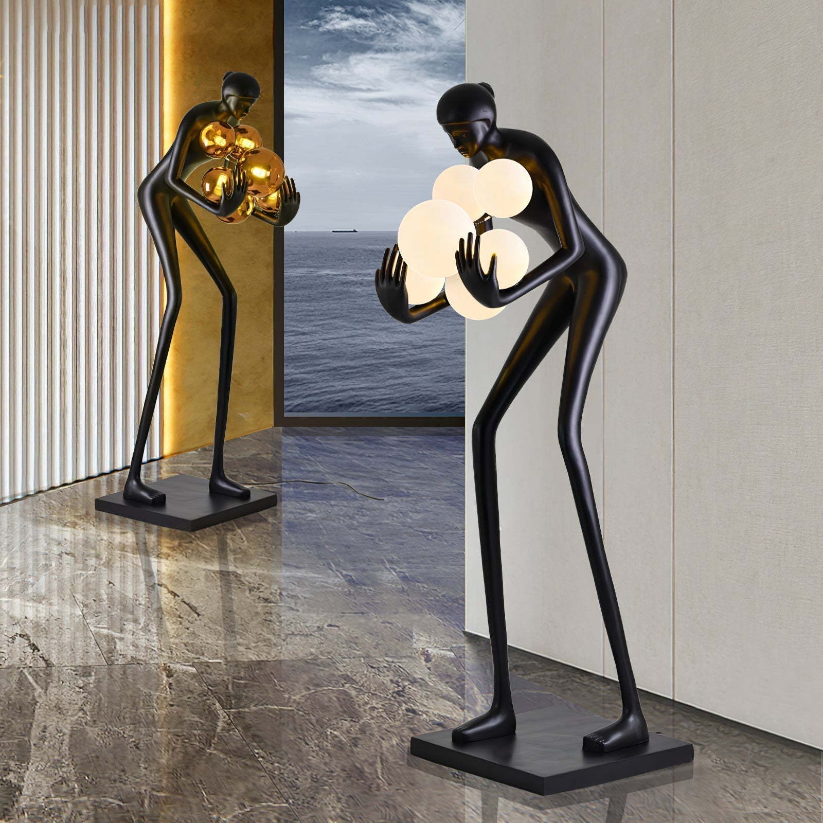 Cradle Sculptural Floor Lamp