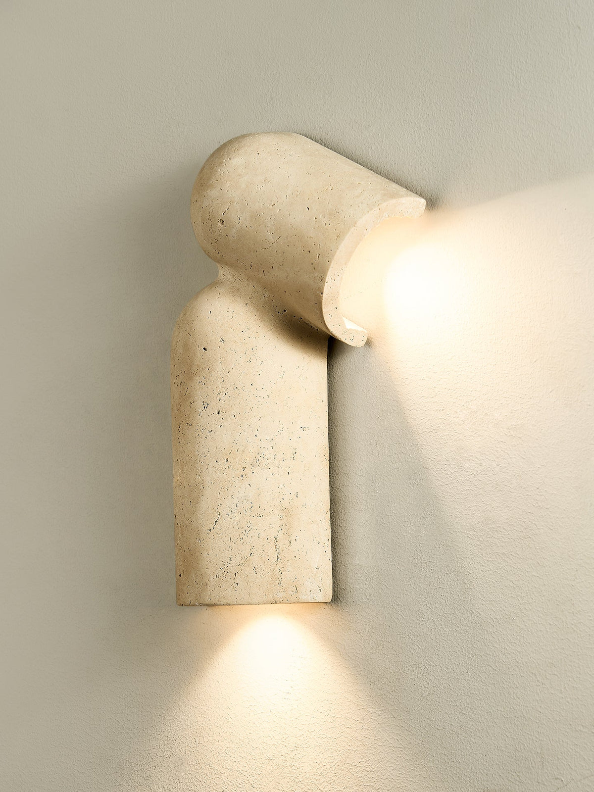 Alma Fancy Yellow Travertine Wall Lamp