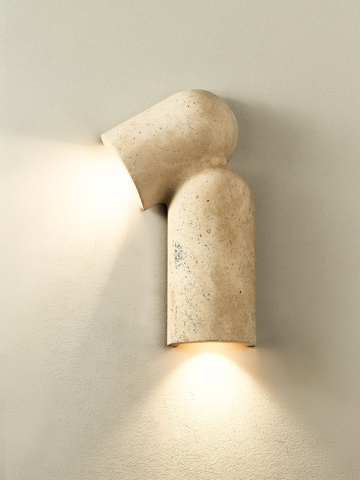 Alma Fancy Yellow Travertine Wall Lamp