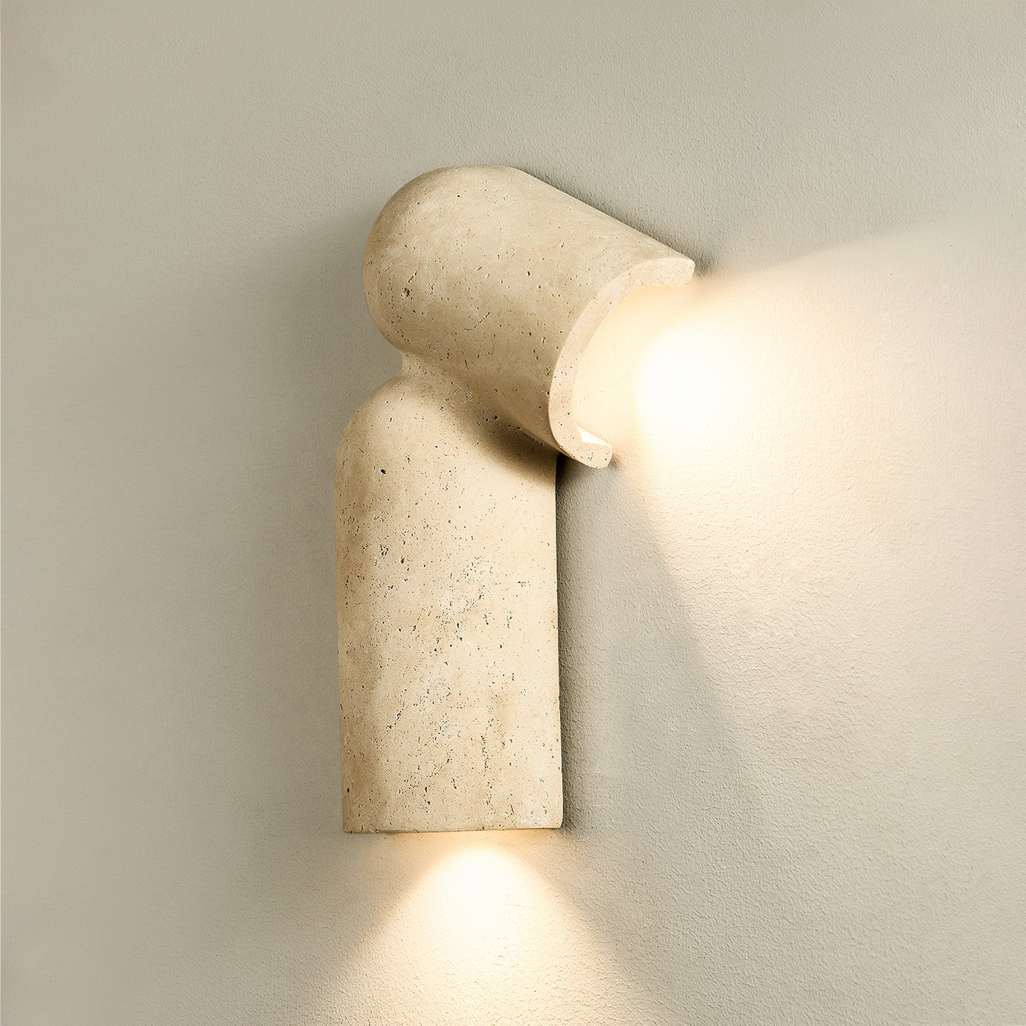 Alma Fancy Yellow Travertine Wall Lamp