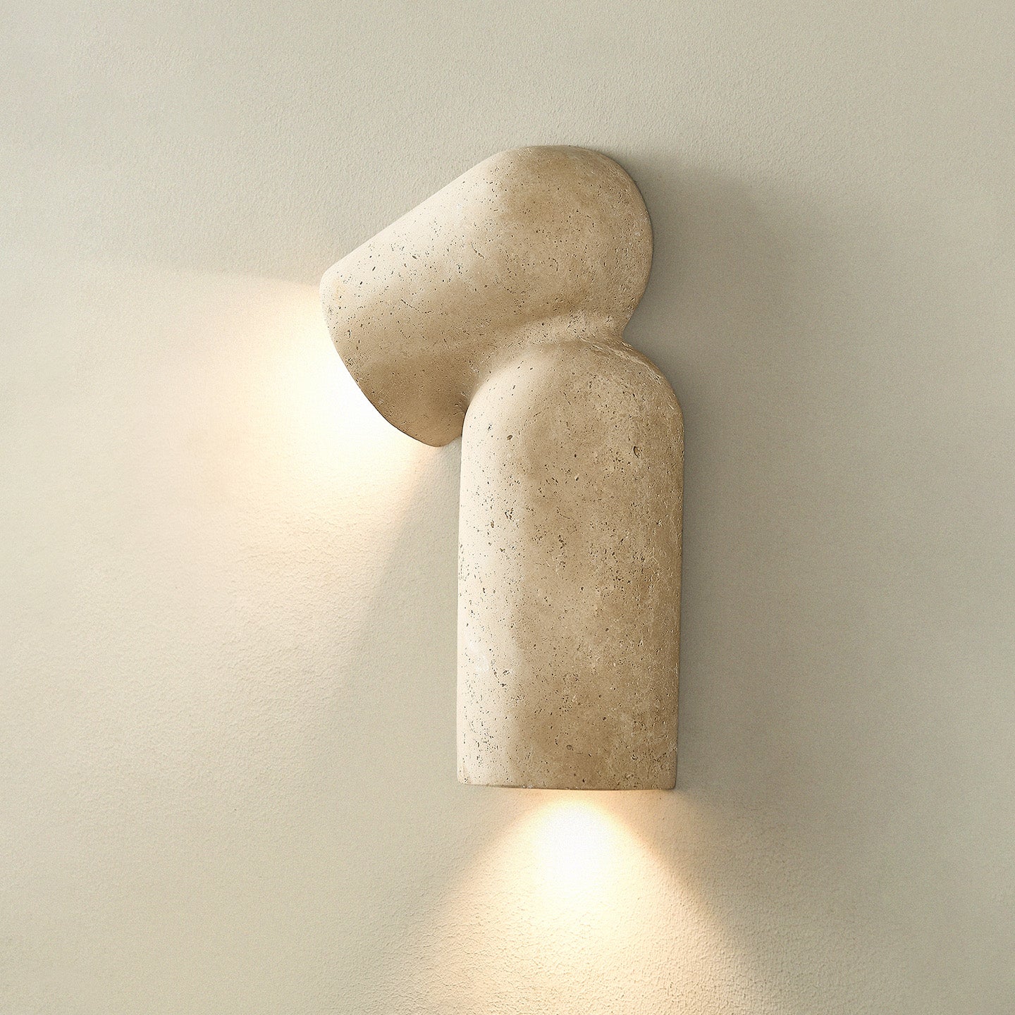 Alma Fancy Yellow Travertine Wall Lamp