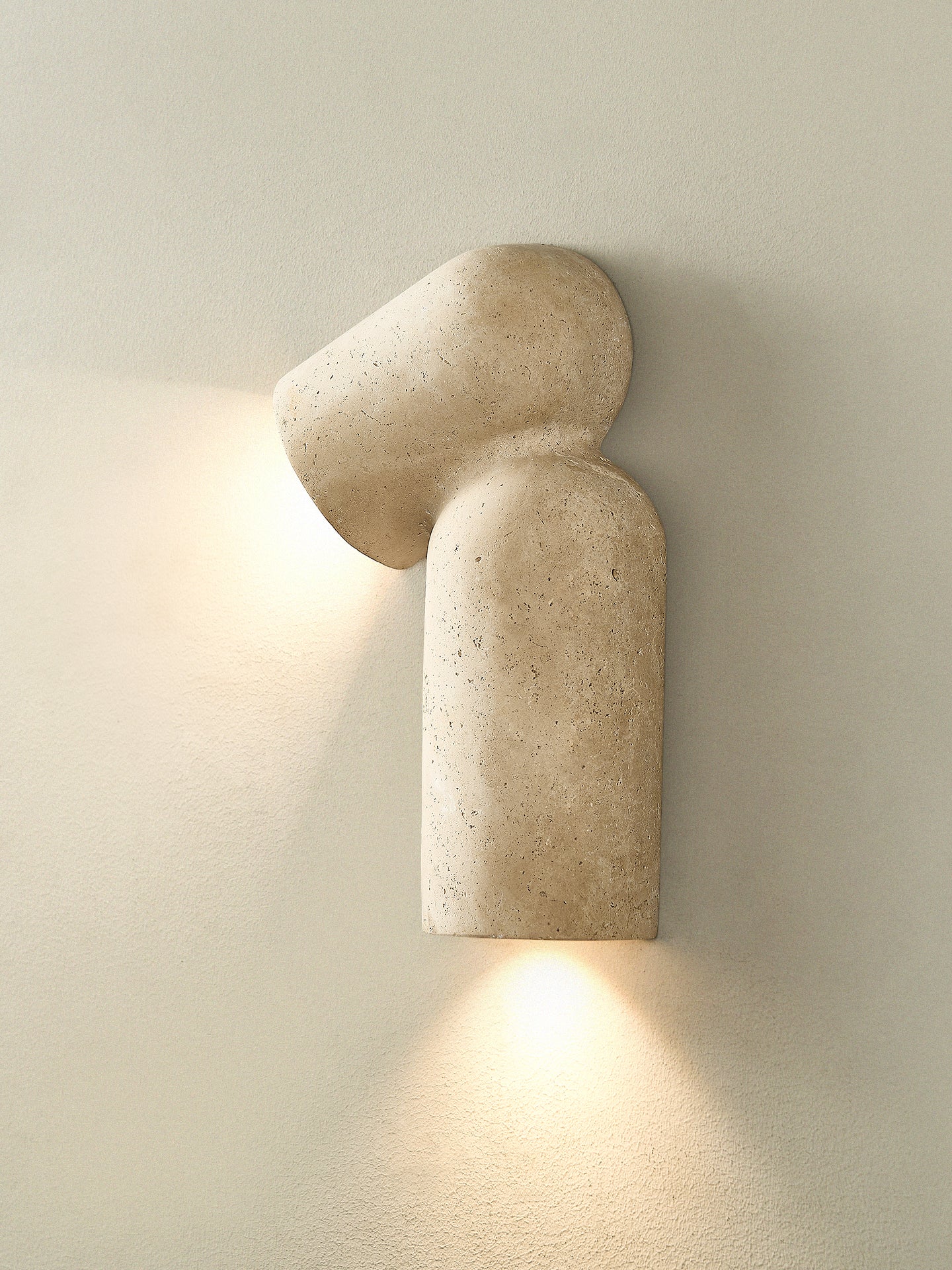 Alma Fancy Yellow Travertine Wall Lamp