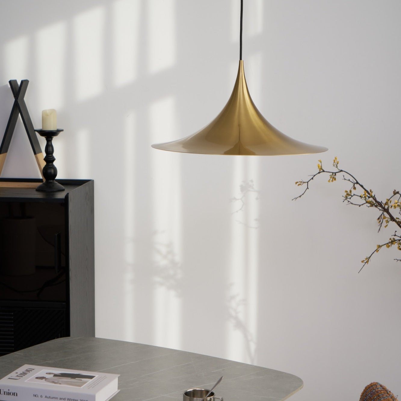 Valerira Steel Sculptural Pendant Light