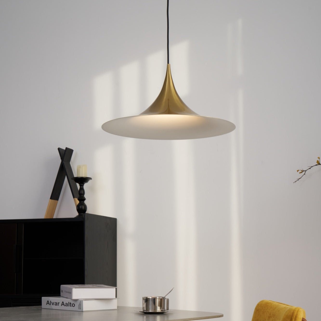 Valerira Steel Sculptural Pendant Light