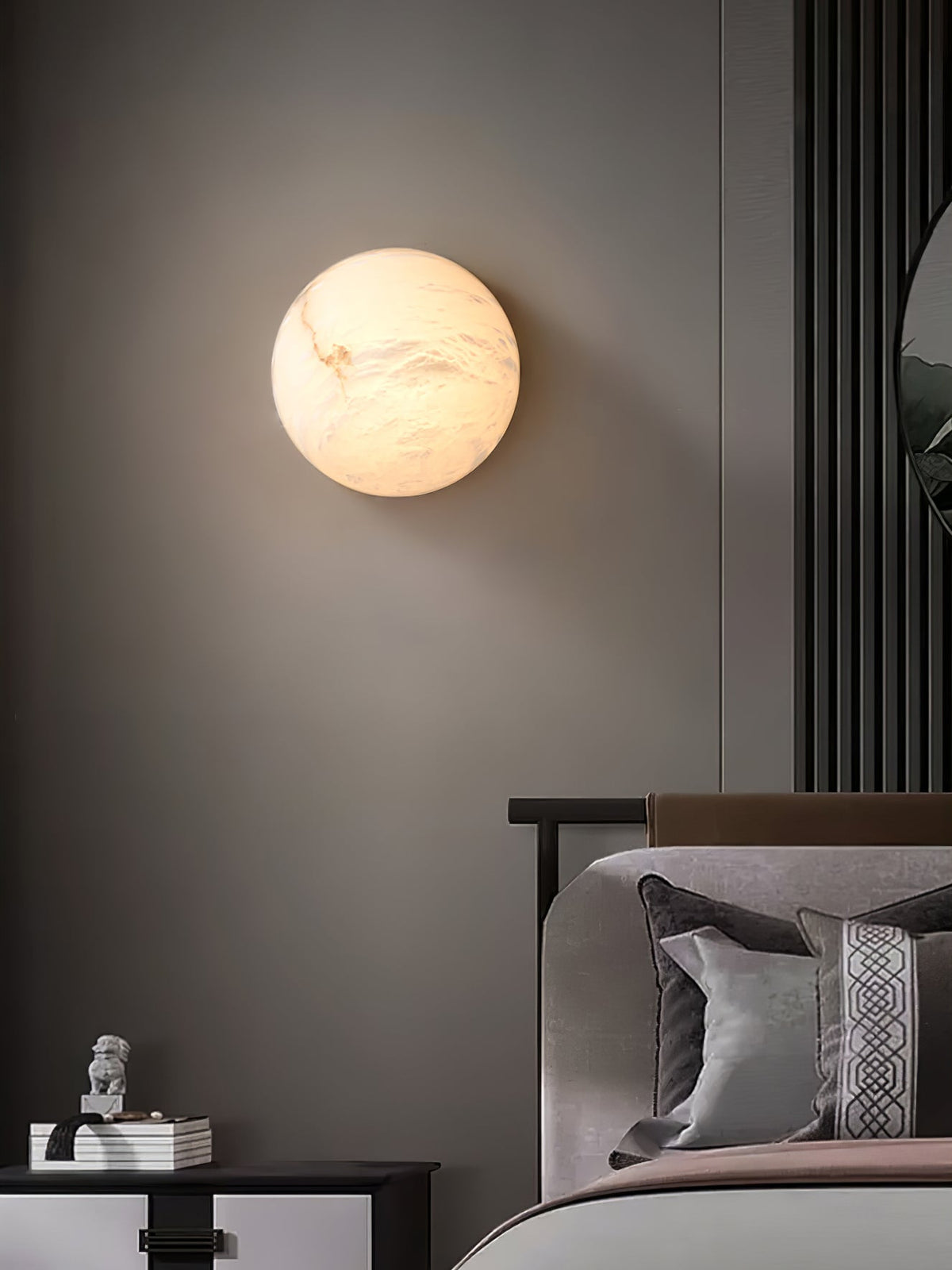 Elthen Minimalist Alabaster Ceiling Light