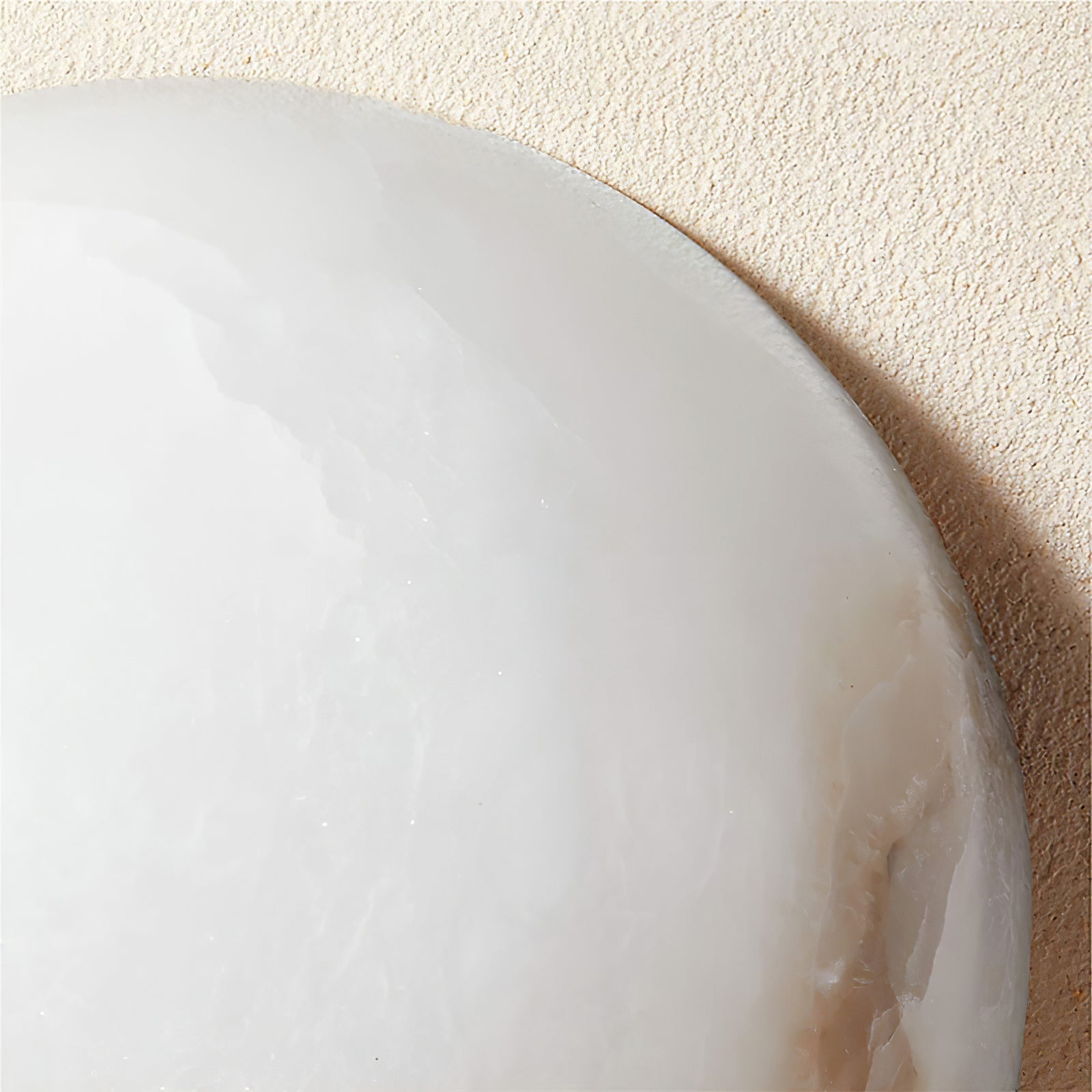 Elthen Minimalist Alabaster Ceiling Light