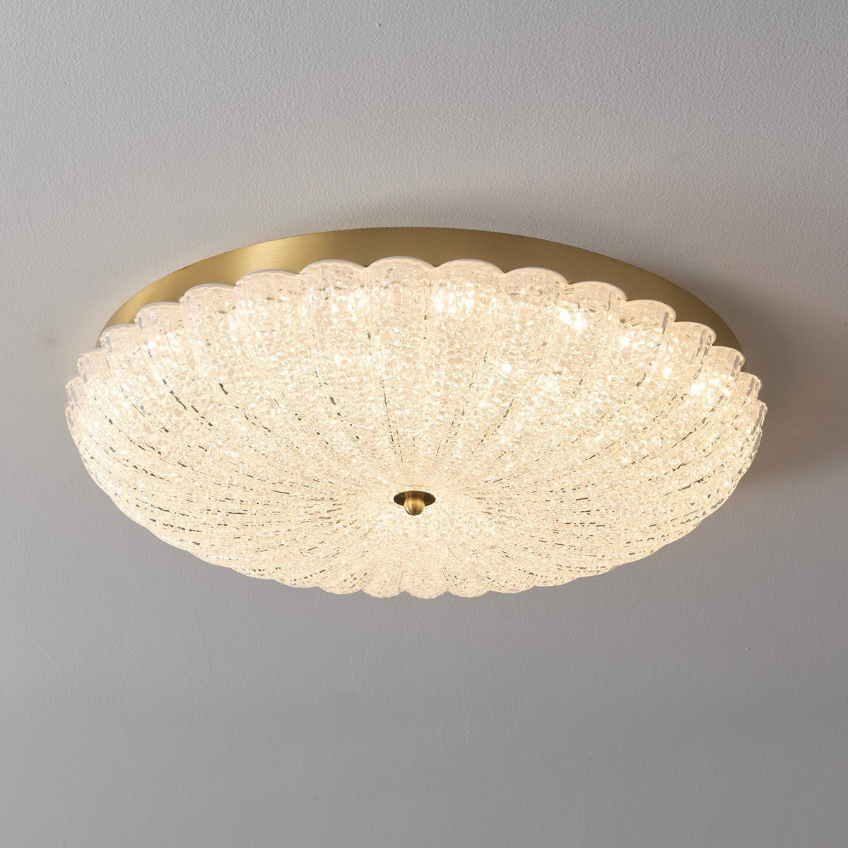 Celeria Premium Nordic Art Brass Glass Ceiling Lamp