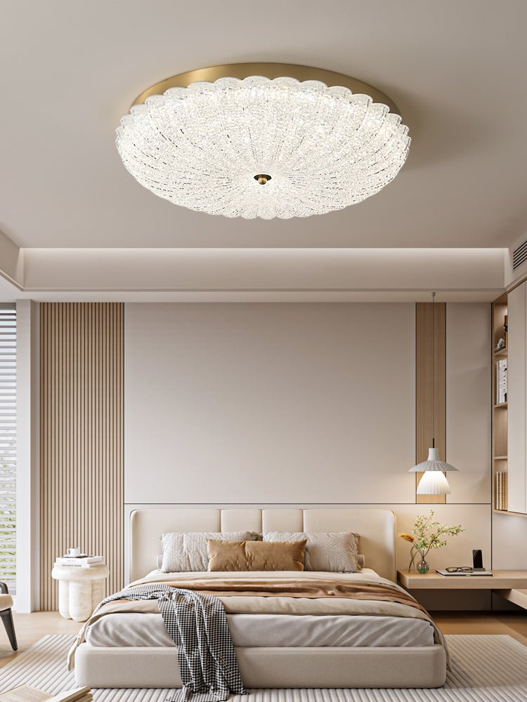 Celeria Premium Nordic Art Brass Glass Ceiling Lamp