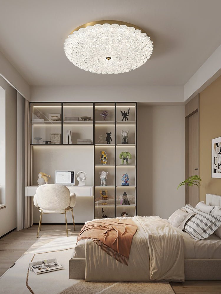 Celeria Premium Nordic Art Brass Glass Ceiling Lamp