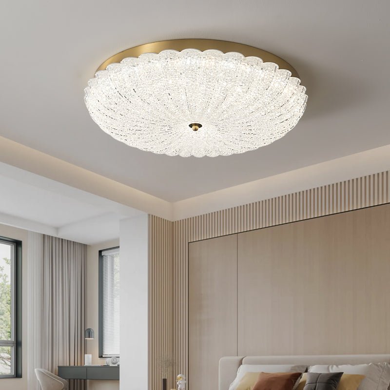 Celeria Premium Nordic Art Brass Glass Ceiling Lamp