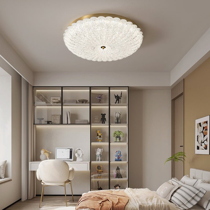 Celeria Premium Nordic Art Brass Glass Ceiling Lamp