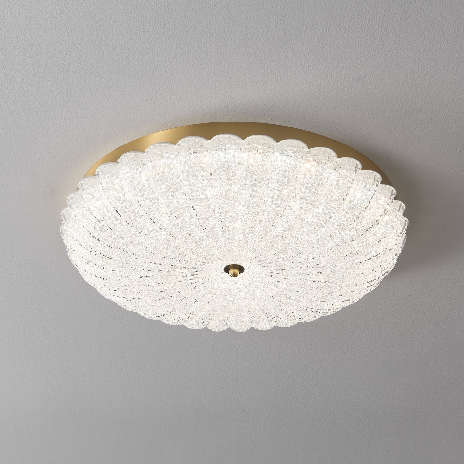 Celeria Premium Nordic Art Brass Glass Ceiling Lamp