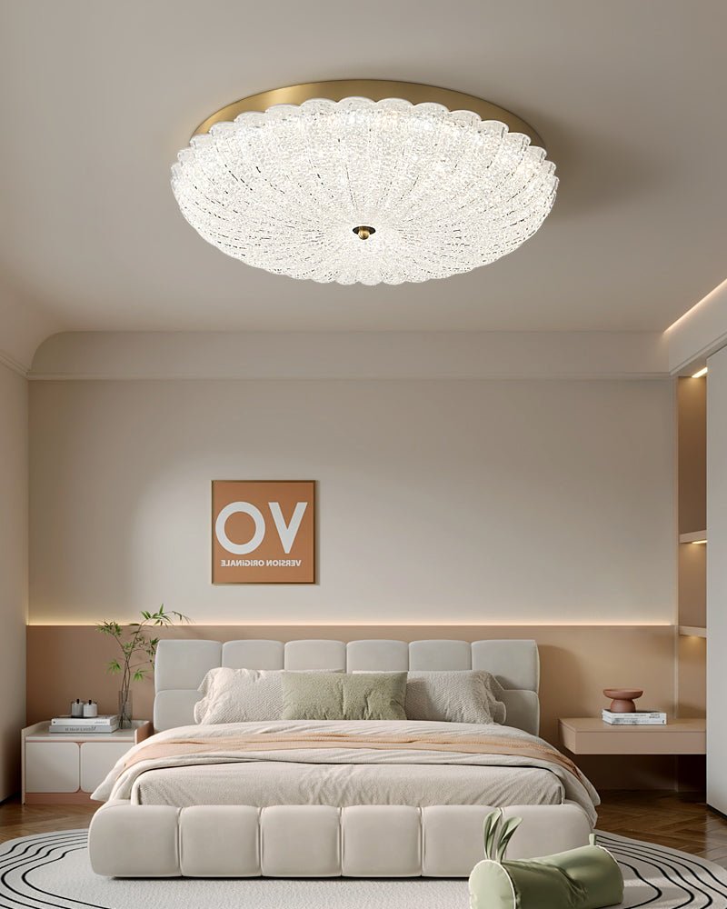 Celeria Premium Nordic Art Brass Glass Ceiling Lamp
