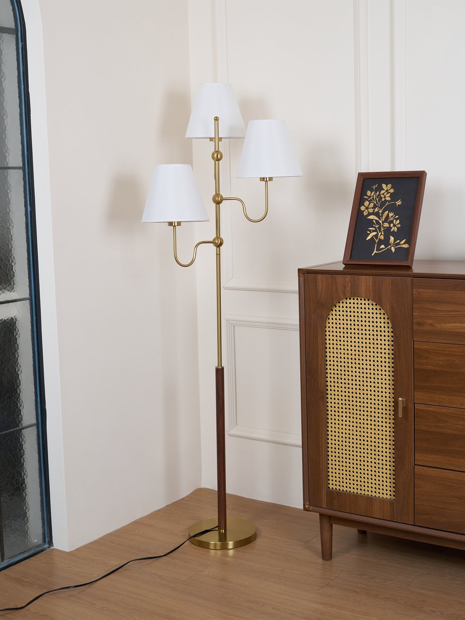 Vevenq Floor Lamp Cloth Shade