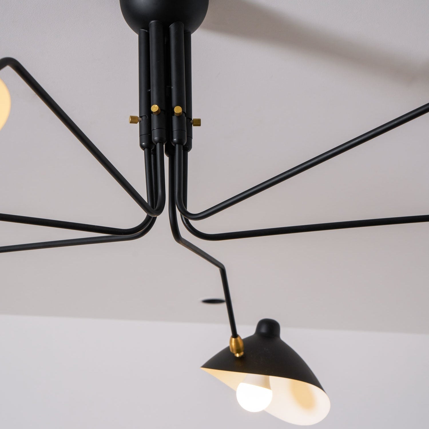 Wesley Minimalist Metal Ceiling Light Three Arm